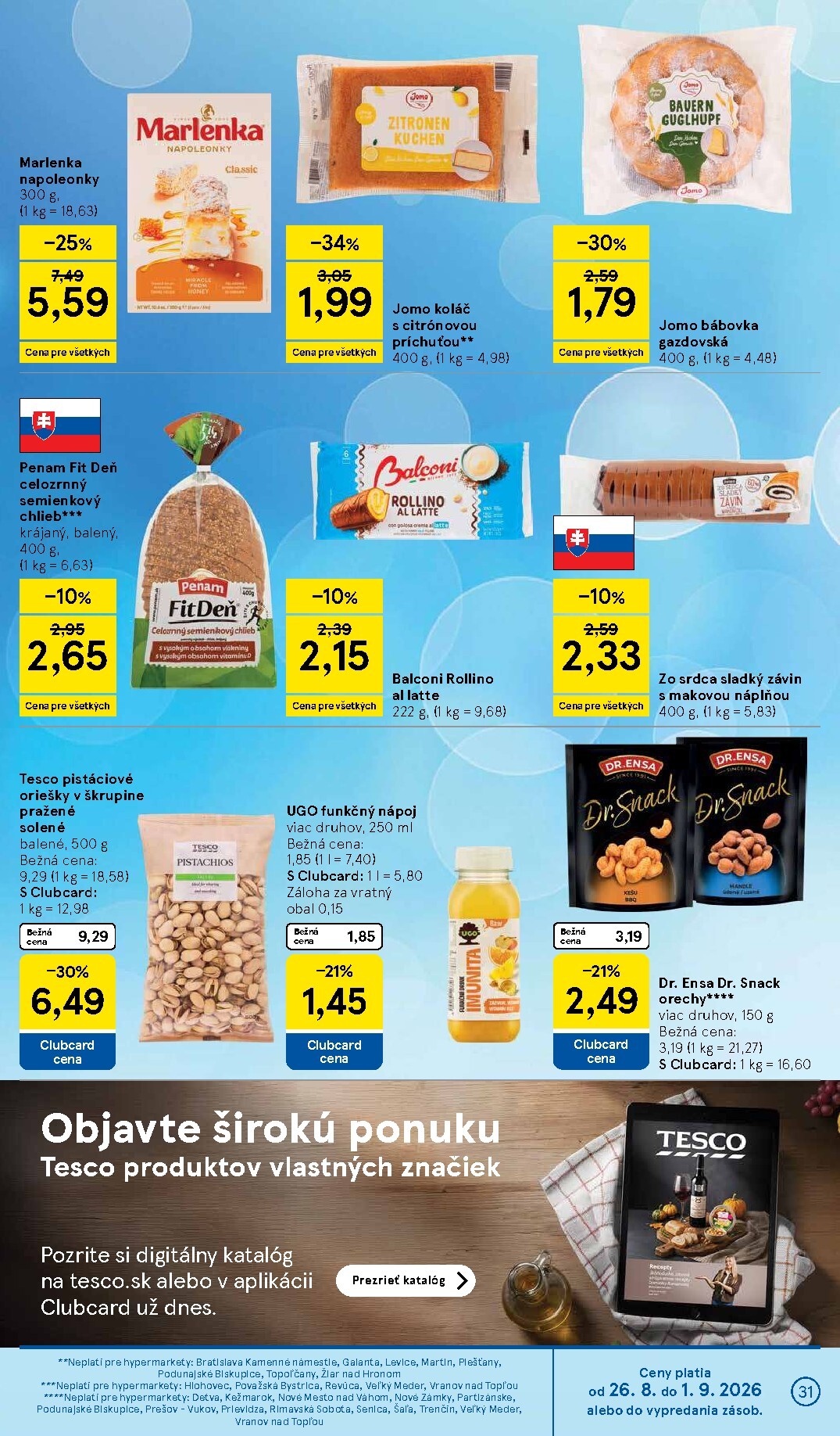 tesco - Nový Tesco leták od stredy, 26.08.2026 do utorka, 01.09.2026 - page: 31