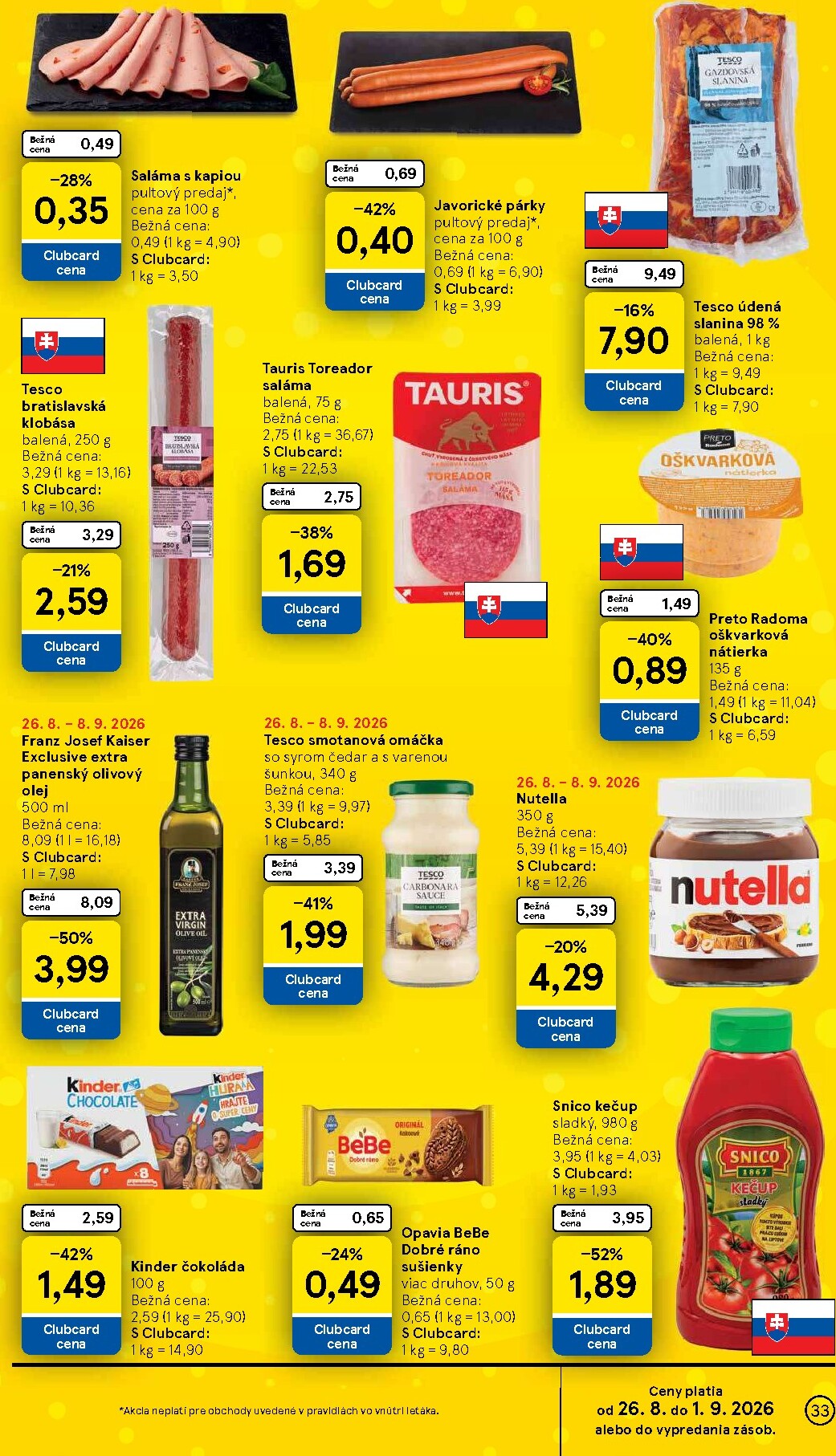 tesco - Nový Tesco leták od stredy, 26.08.2026 do utorka, 01.09.2026 - page: 33