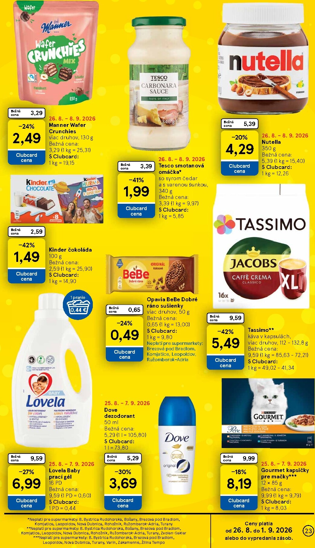 tesco - Nový Tesco supermarket leták od stredy, 26.08.2026 do utorka, 01.09.2026 - page: 23