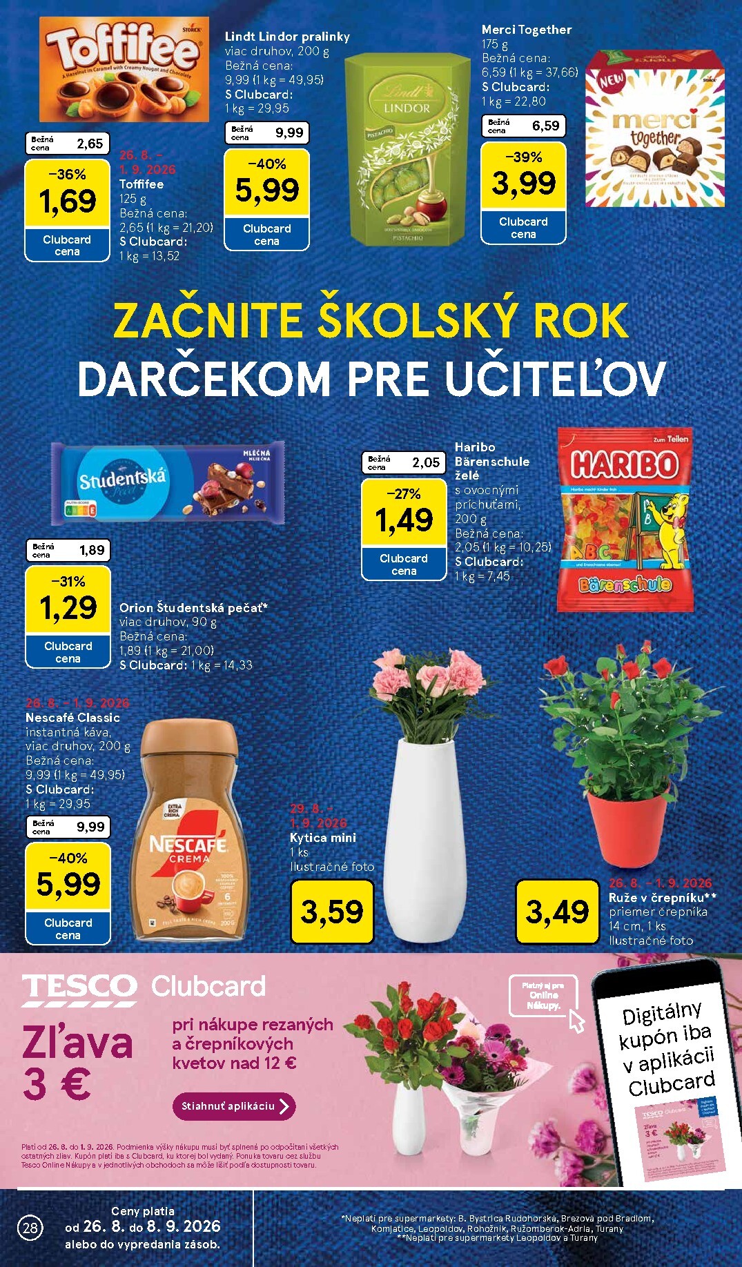 tesco - Nový Tesco supermarket leták od stredy, 26.08.2026 do utorka, 01.09.2026 - page: 28