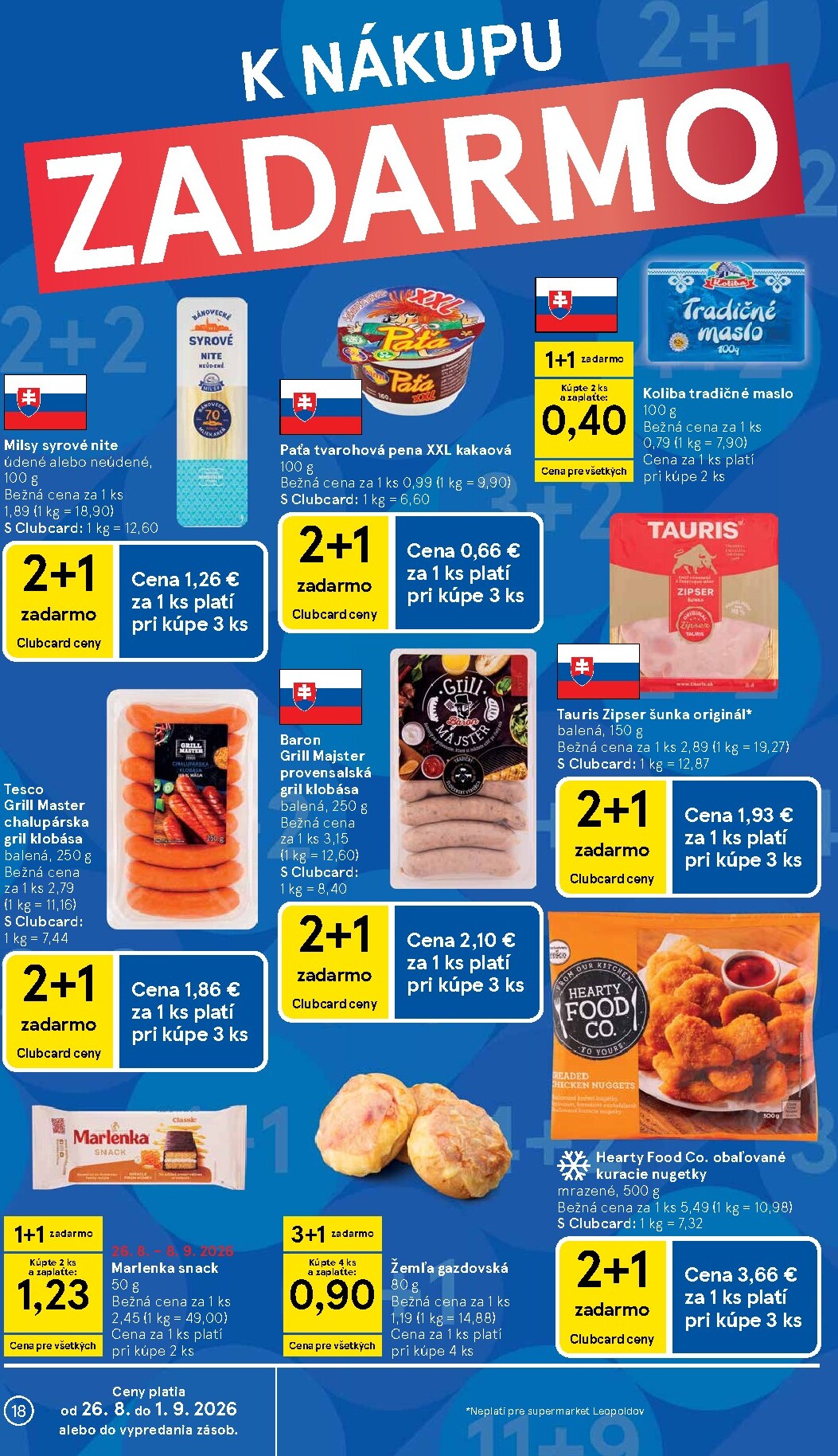 tesco - Nový Tesco supermarket leták od stredy, 26.08.2026 do utorka, 01.09.2026 - page: 18