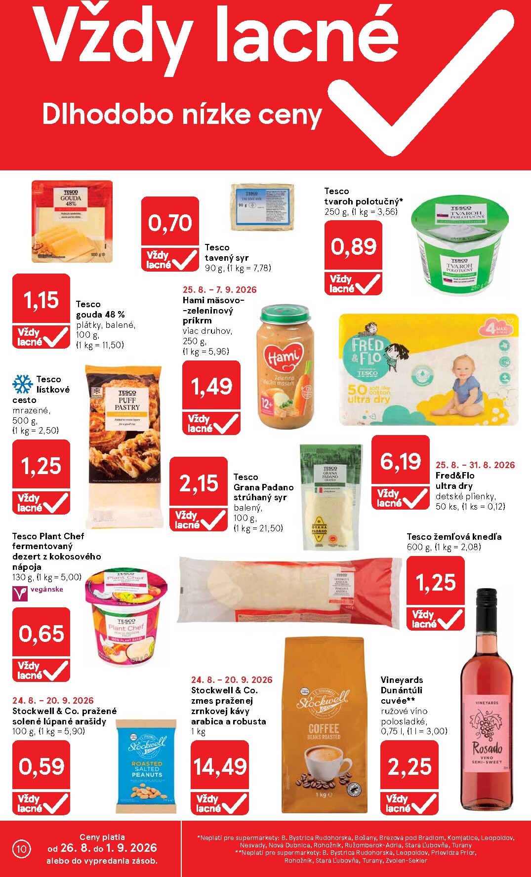 tesco - Nový Tesco supermarket leták od stredy, 26.08.2026 do utorka, 01.09.2026 - page: 10