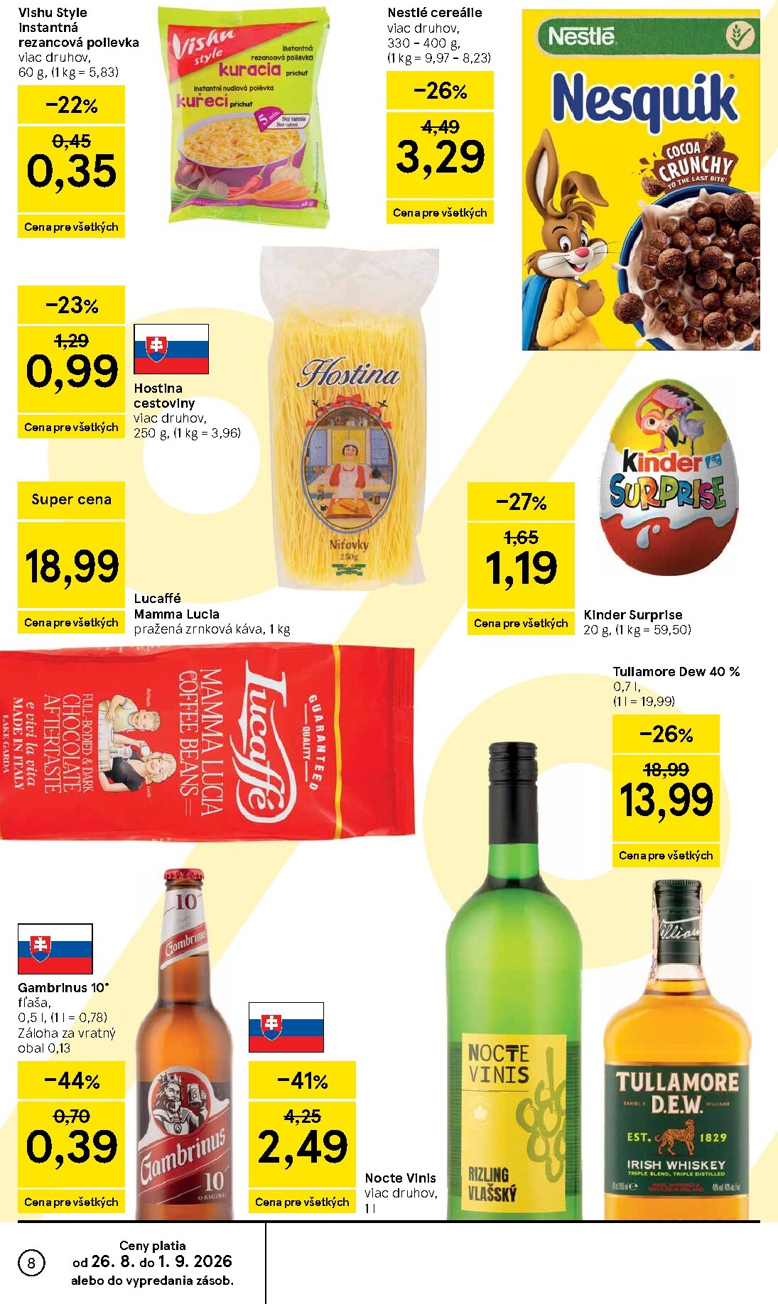 tesco - Nový Tesco supermarket leták od stredy, 26.08.2026 do utorka, 01.09.2026 - page: 8