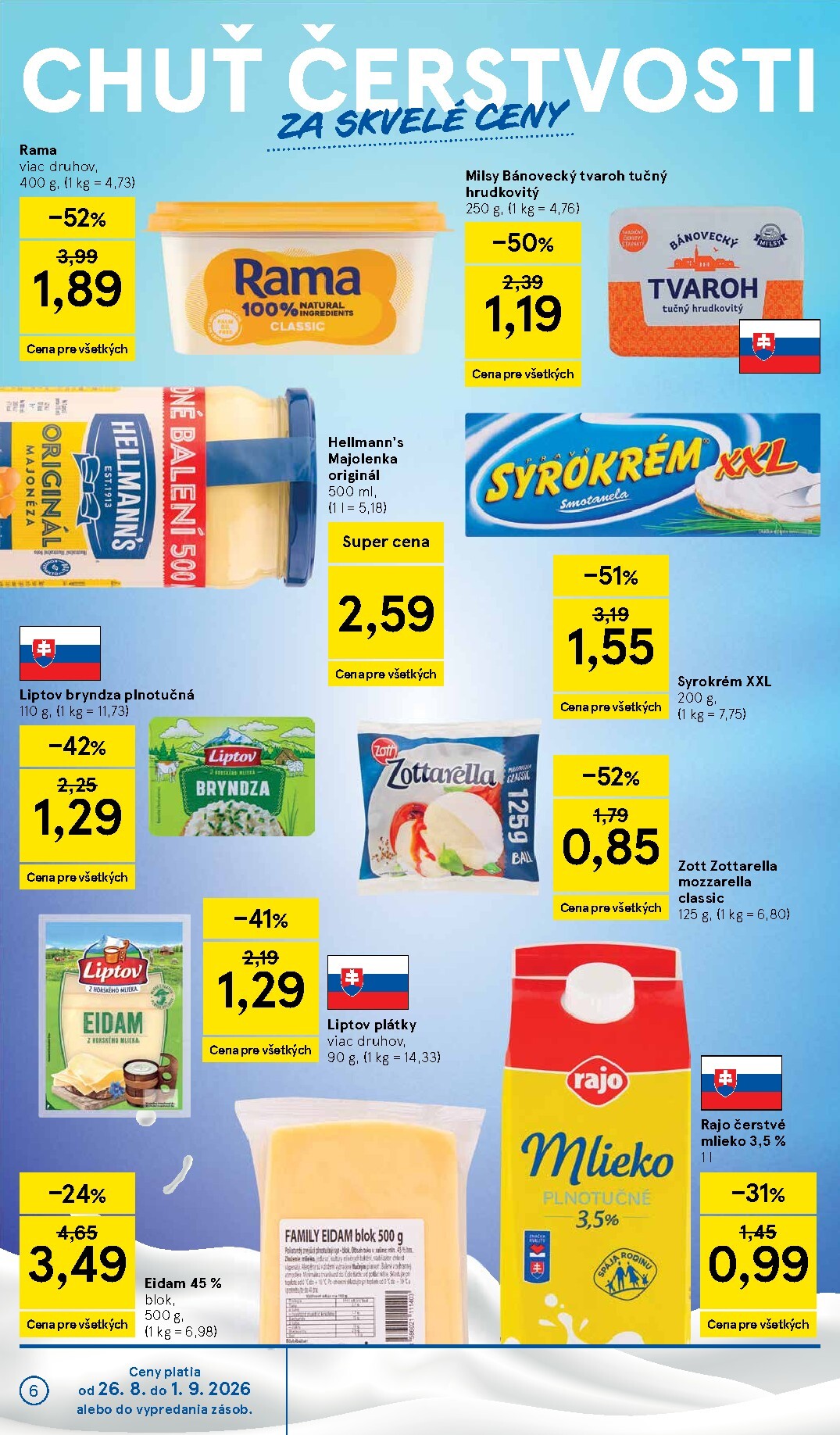 tesco - Nový Tesco supermarket leták od stredy, 26.08.2026 do utorka, 01.09.2026 - page: 6