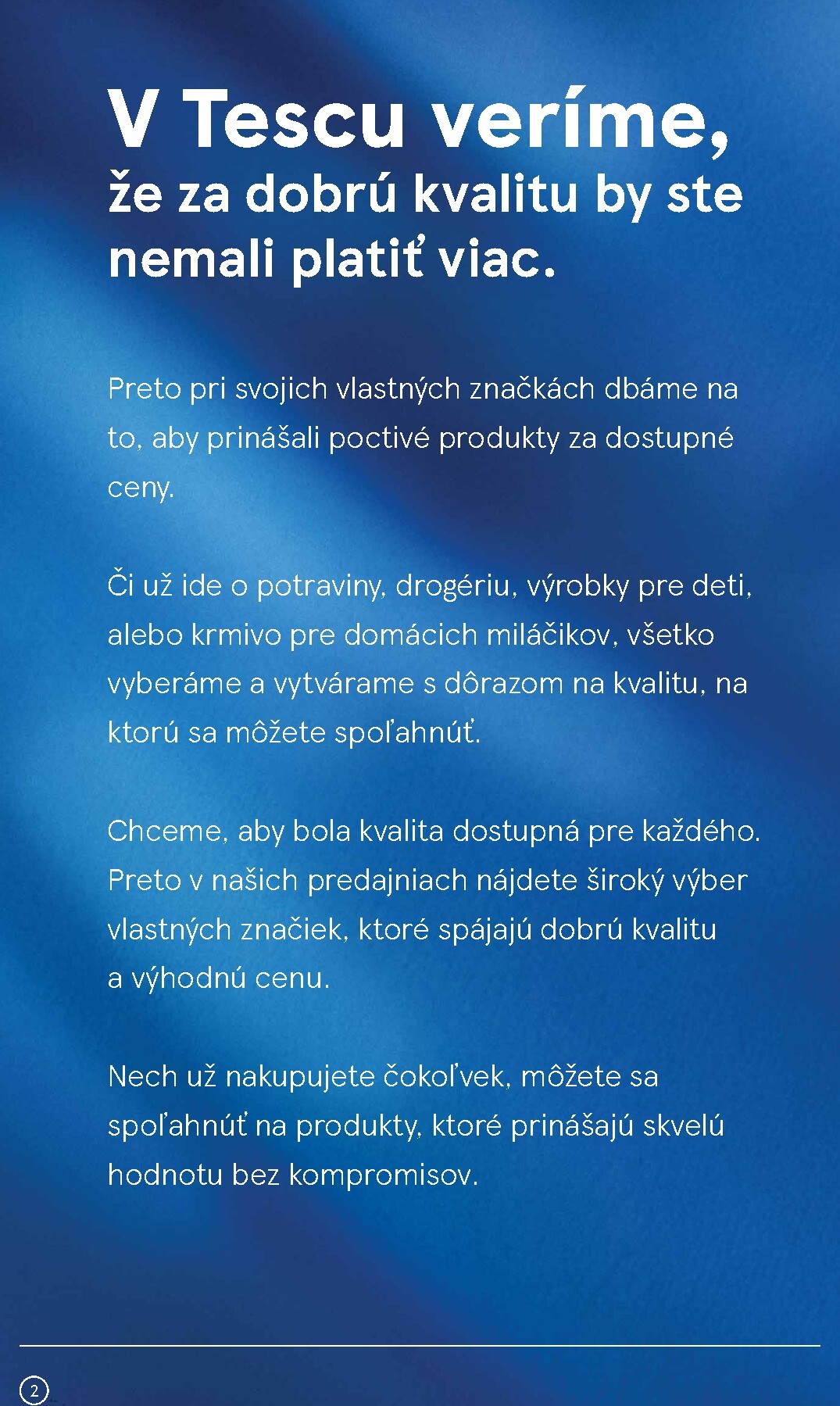tesco - Aktuálny Tesco - Vlastné značky leták od pondelka, 24.08.2026 do nedele, 20.09.2026 - page: 2