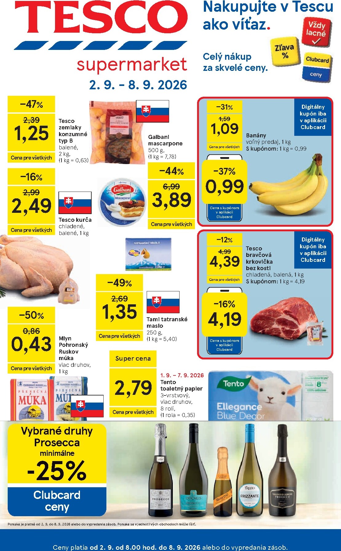 tesco - Nový Tesco supermarket leták od stredy, 02.09.2026 do utorka, 08.09.2026 - page: 1