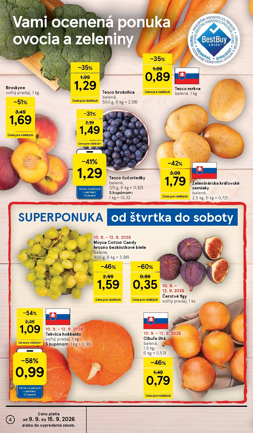 tesco - Nový Tesco leták od stredy, 09.09.2026 do utorka, 15.09.2026 - page: 4
