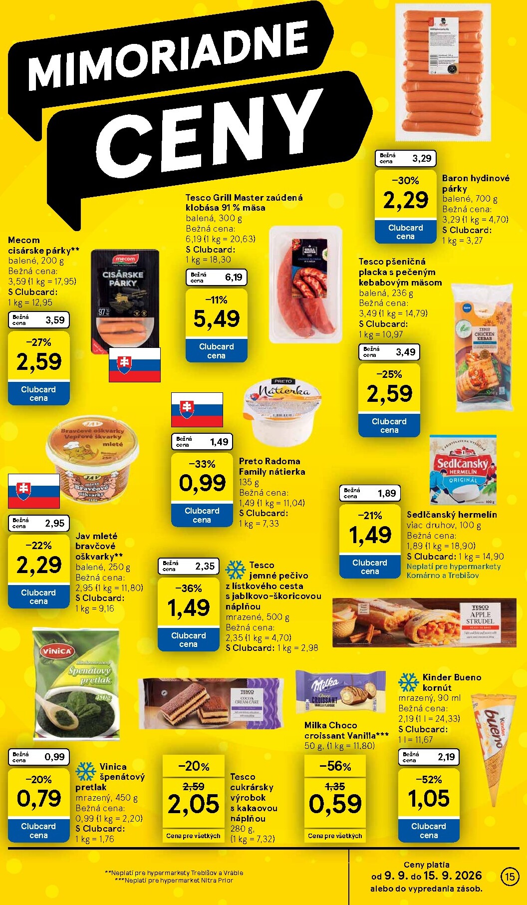 tesco - Nový Tesco leták od stredy, 09.09.2026 do utorka, 15.09.2026 - page: 15