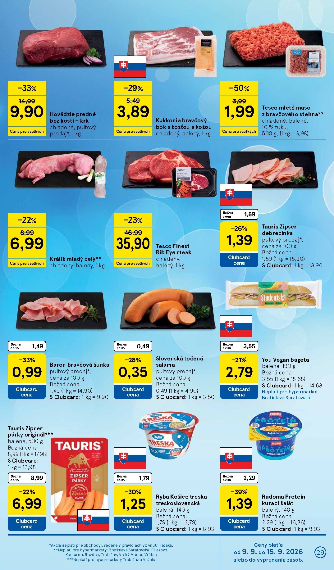 tesco - Nový Tesco leták od stredy, 09.09.2026 do utorka, 15.09.2026 - page: 29