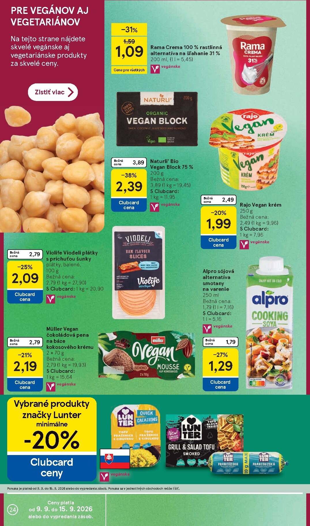 tesco - Nový Tesco leták od stredy, 09.09.2026 do utorka, 15.09.2026 - page: 24