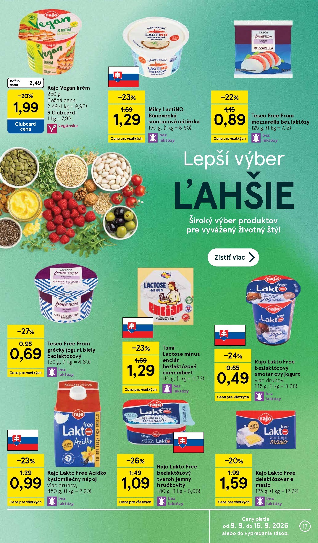 tesco - Nový Tesco supermarket leták od stredy, 09.09.2026 do utorka, 15.09.2026 - page: 17