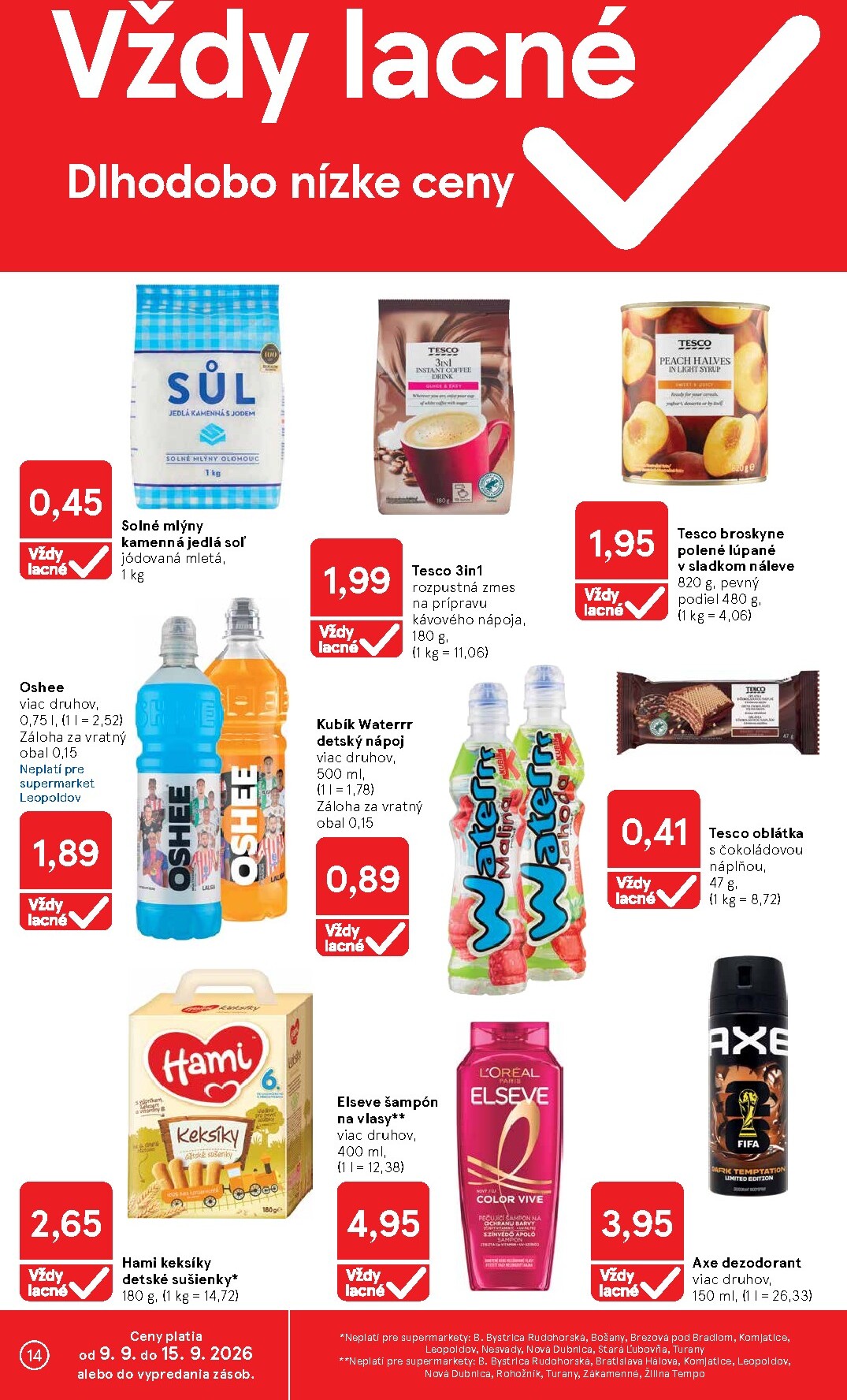 tesco - Nový Tesco supermarket leták od stredy, 09.09.2026 do utorka, 15.09.2026 - page: 14
