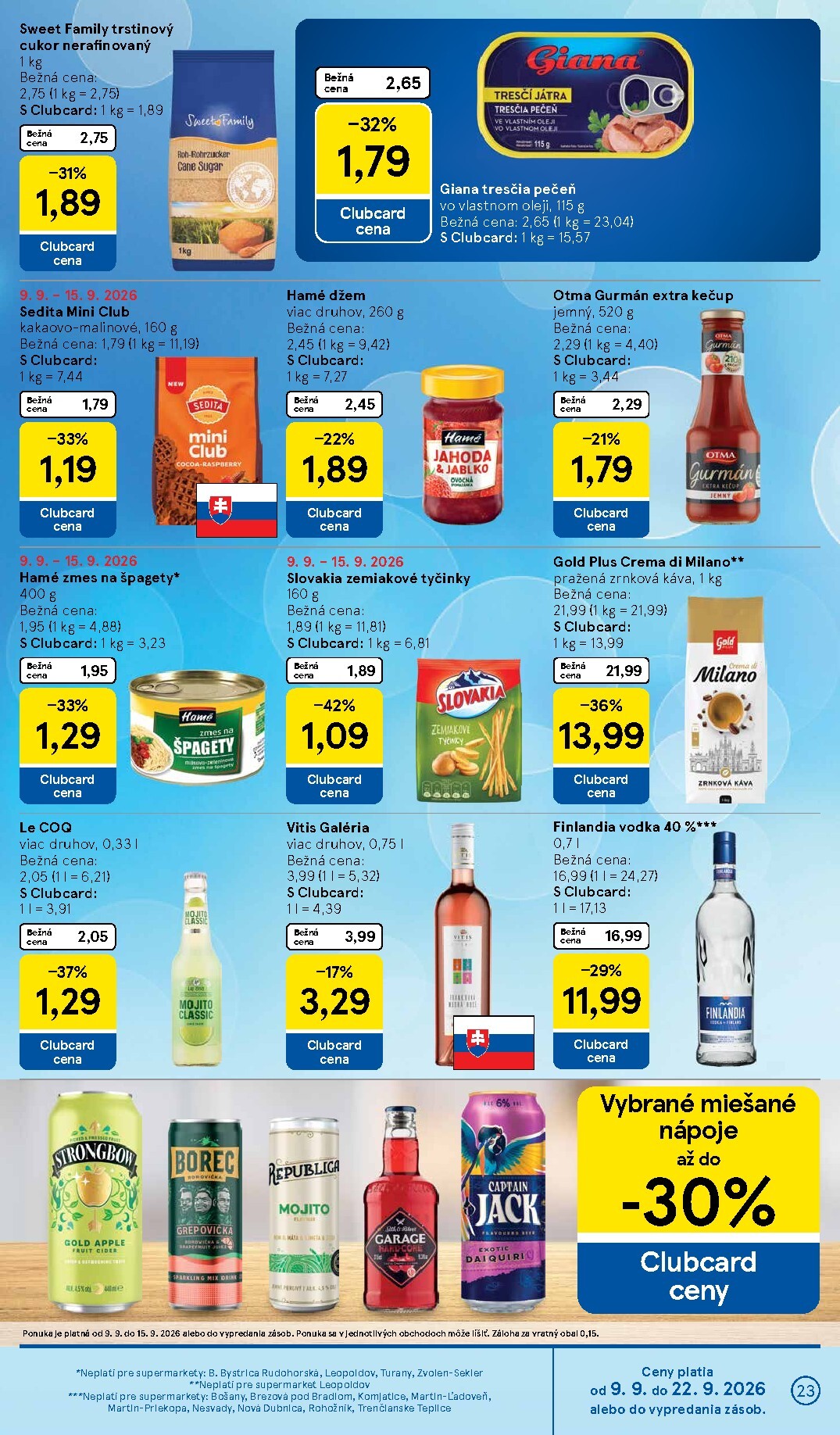 tesco - Nový Tesco supermarket leták od stredy, 09.09.2026 do utorka, 15.09.2026 - page: 23
