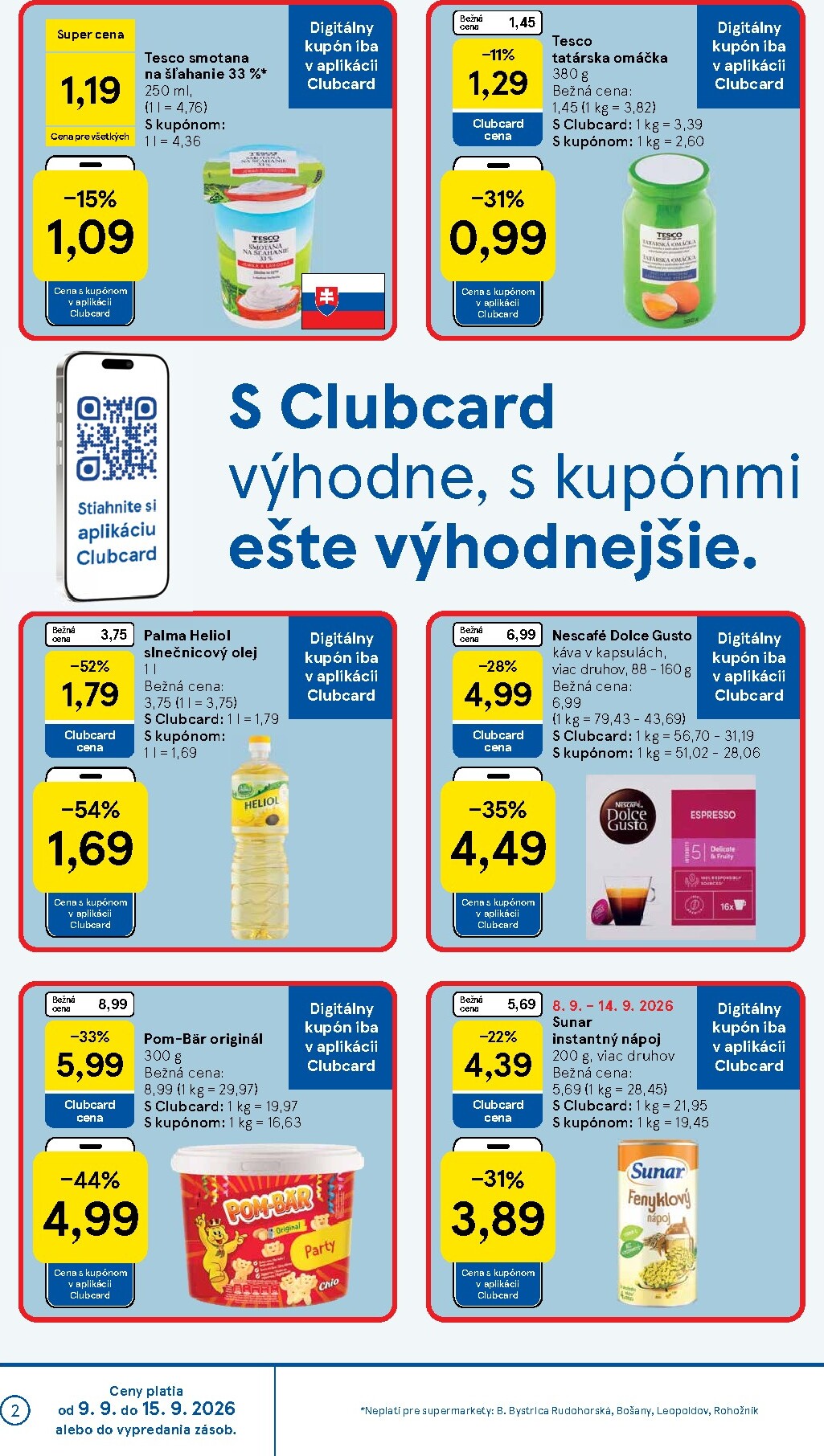 tesco - Nový Tesco supermarket leták od stredy, 09.09.2026 do utorka, 15.09.2026 - page: 2