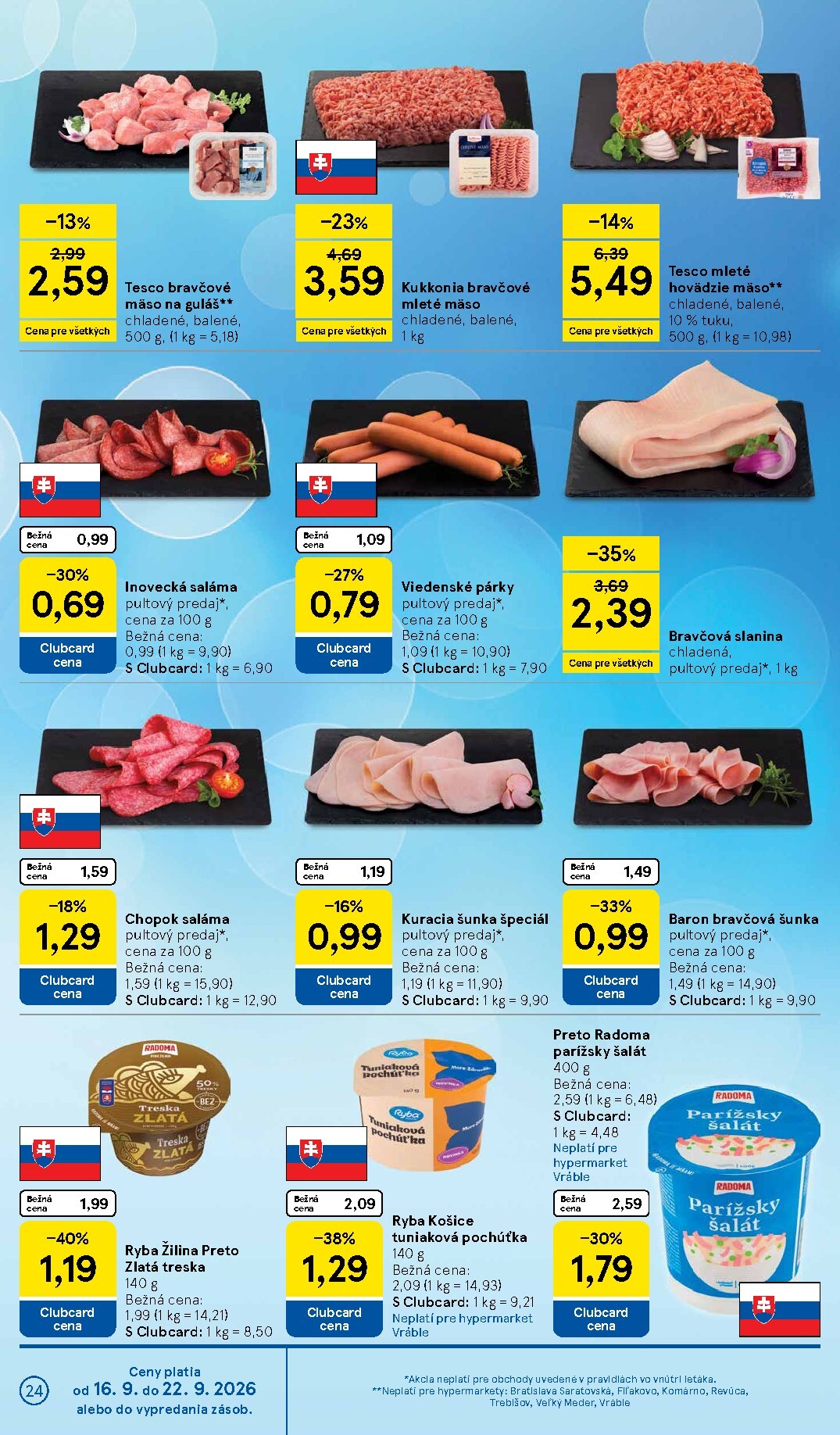 tesco - Nový Tesco leták od stredy, 16.09.2026 do utorka, 22.09.2026 - page: 24