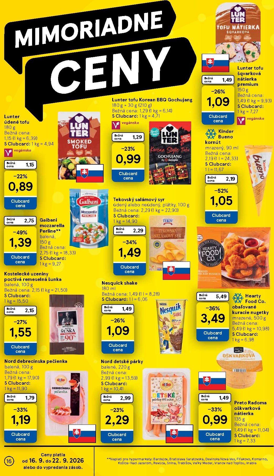 tesco - Nový Tesco leták od stredy, 16.09.2026 do utorka, 22.09.2026 - page: 16
