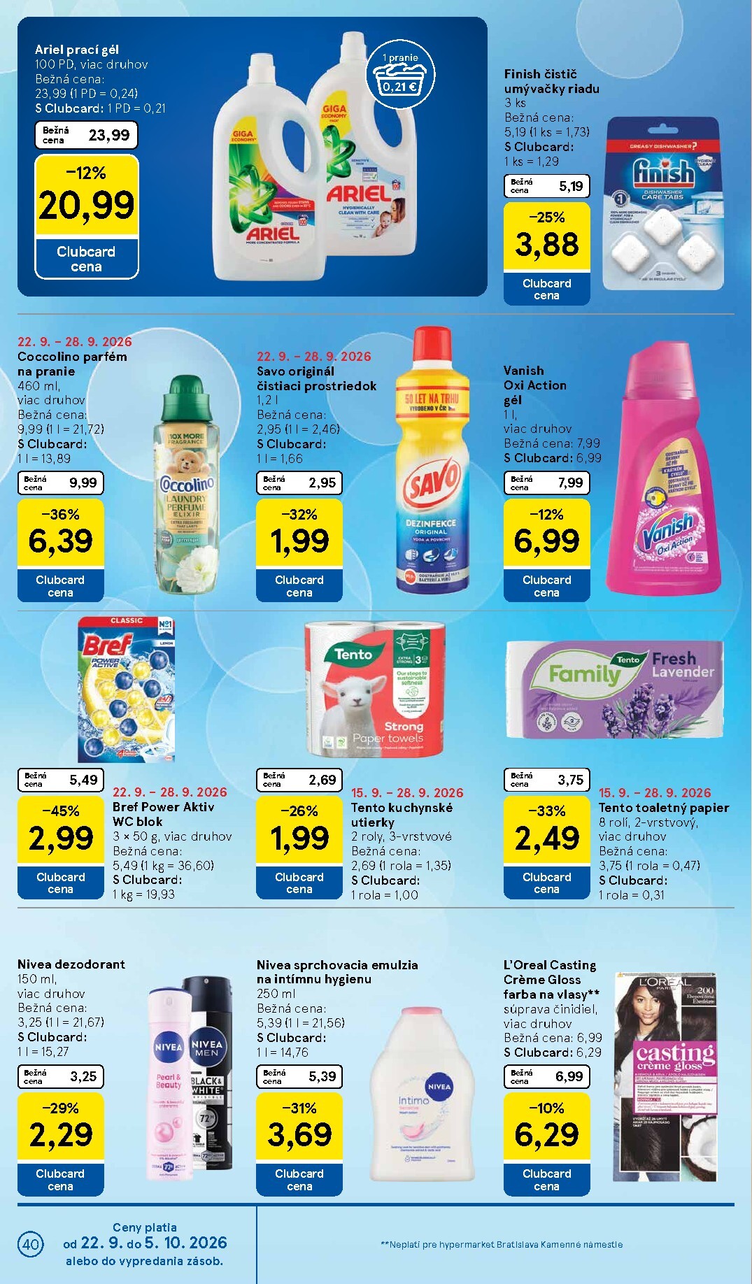 tesco - Nový Tesco leták od stredy, 23.09.2026 do utorka, 29.09.2026 - page: 40