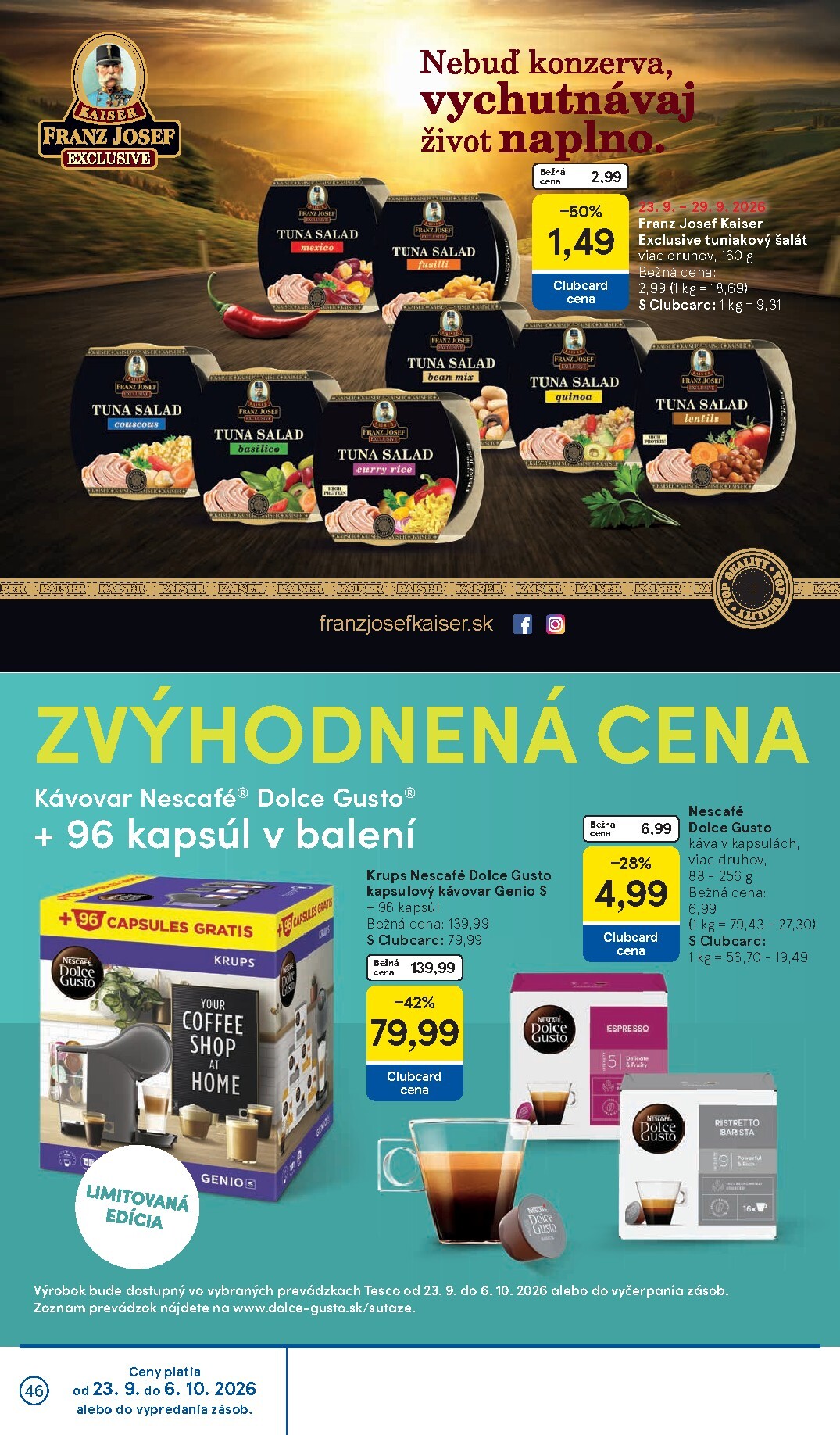 tesco - Nový Tesco leták od stredy, 23.09.2026 do utorka, 29.09.2026 - page: 46