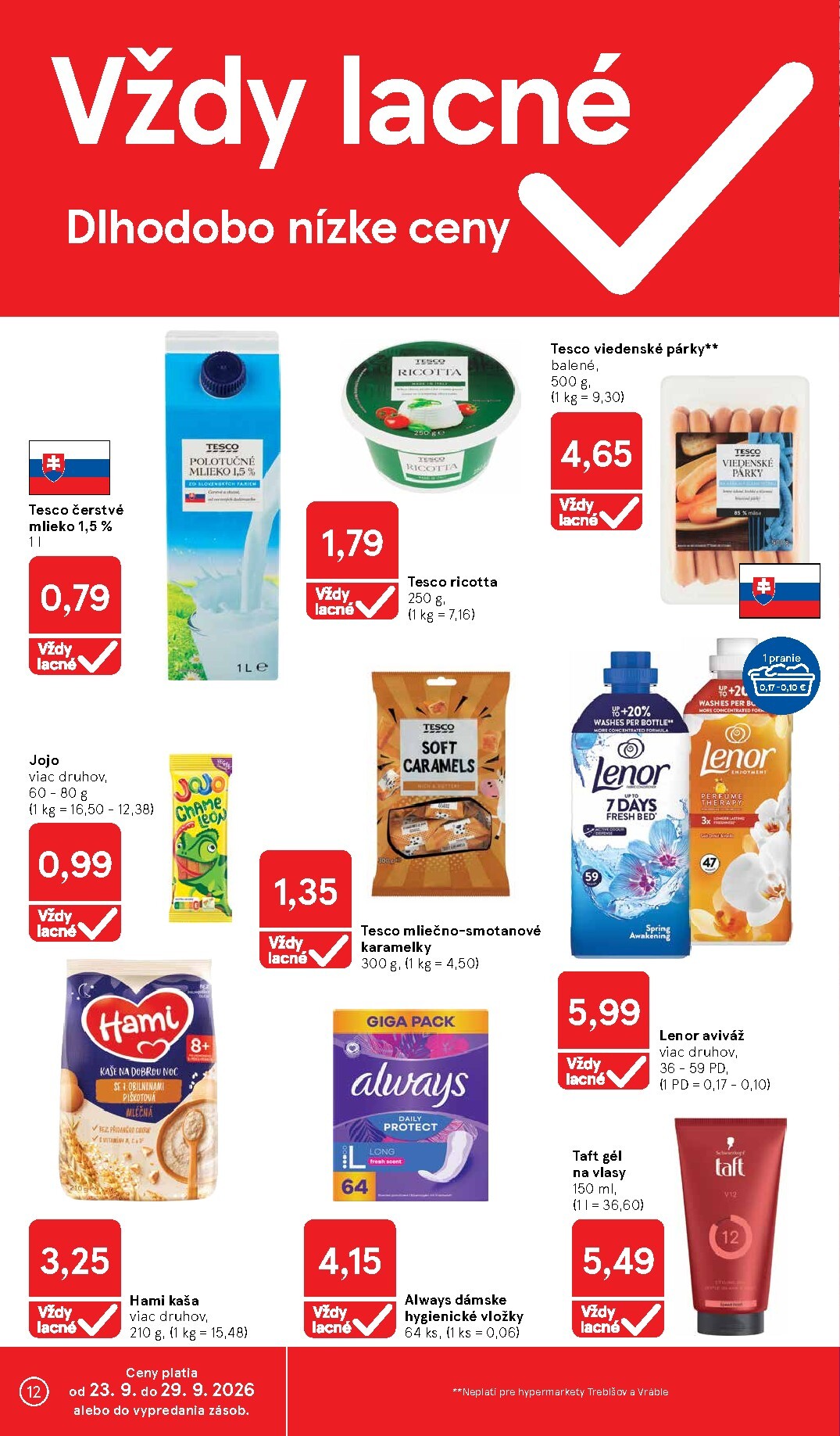 tesco - Nový Tesco leták od stredy, 23.09.2026 do utorka, 29.09.2026 - page: 12