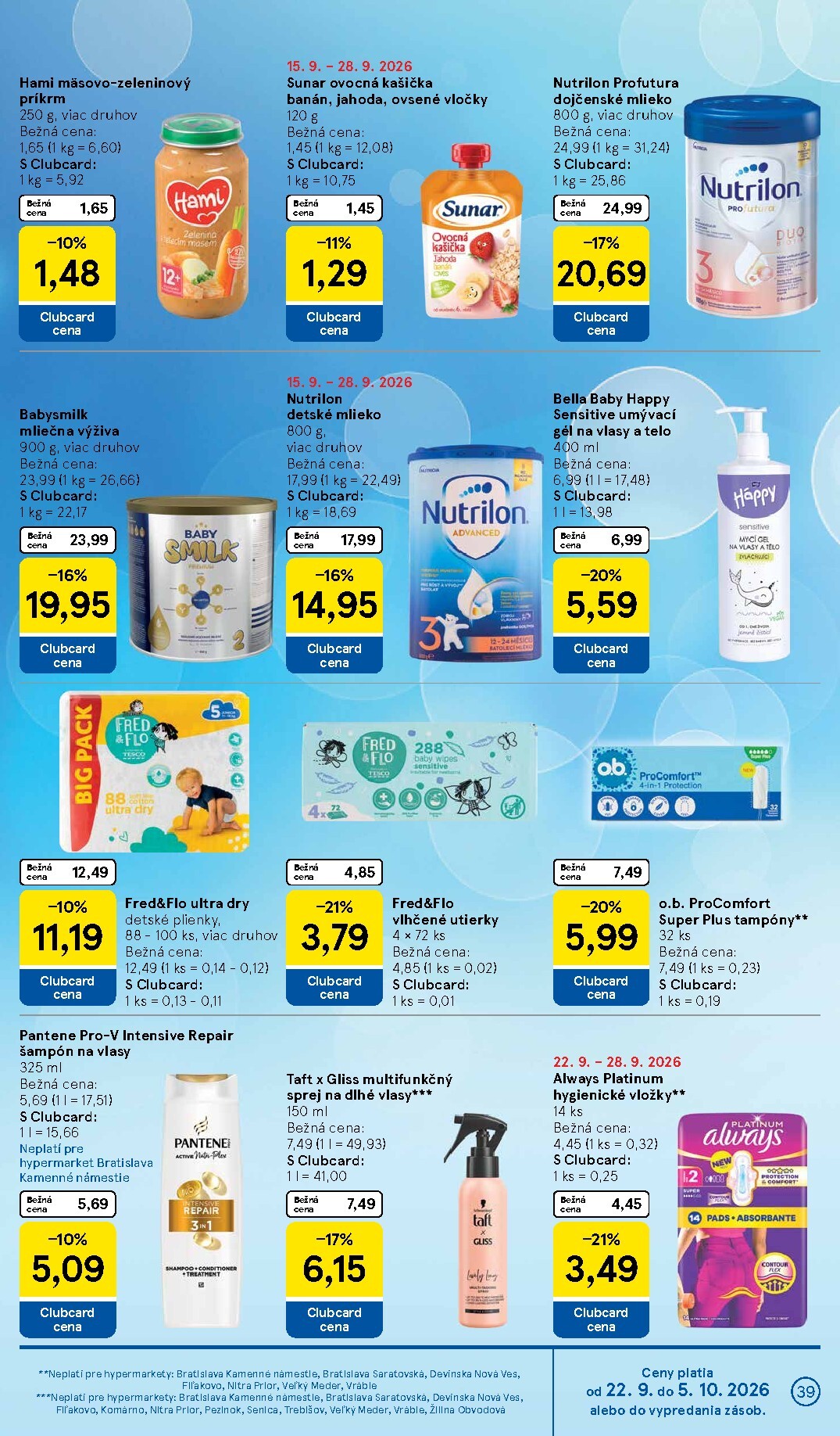 tesco - Nový Tesco leták od stredy, 23.09.2026 do utorka, 29.09.2026 - page: 39