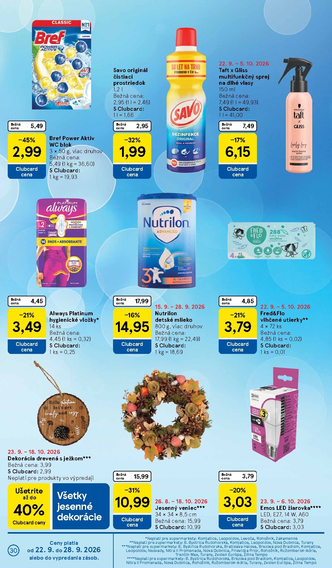 tesco - Nový Tesco supermarket leták od stredy, 23.09.2026 do utorka, 29.09.2026 - page: 30