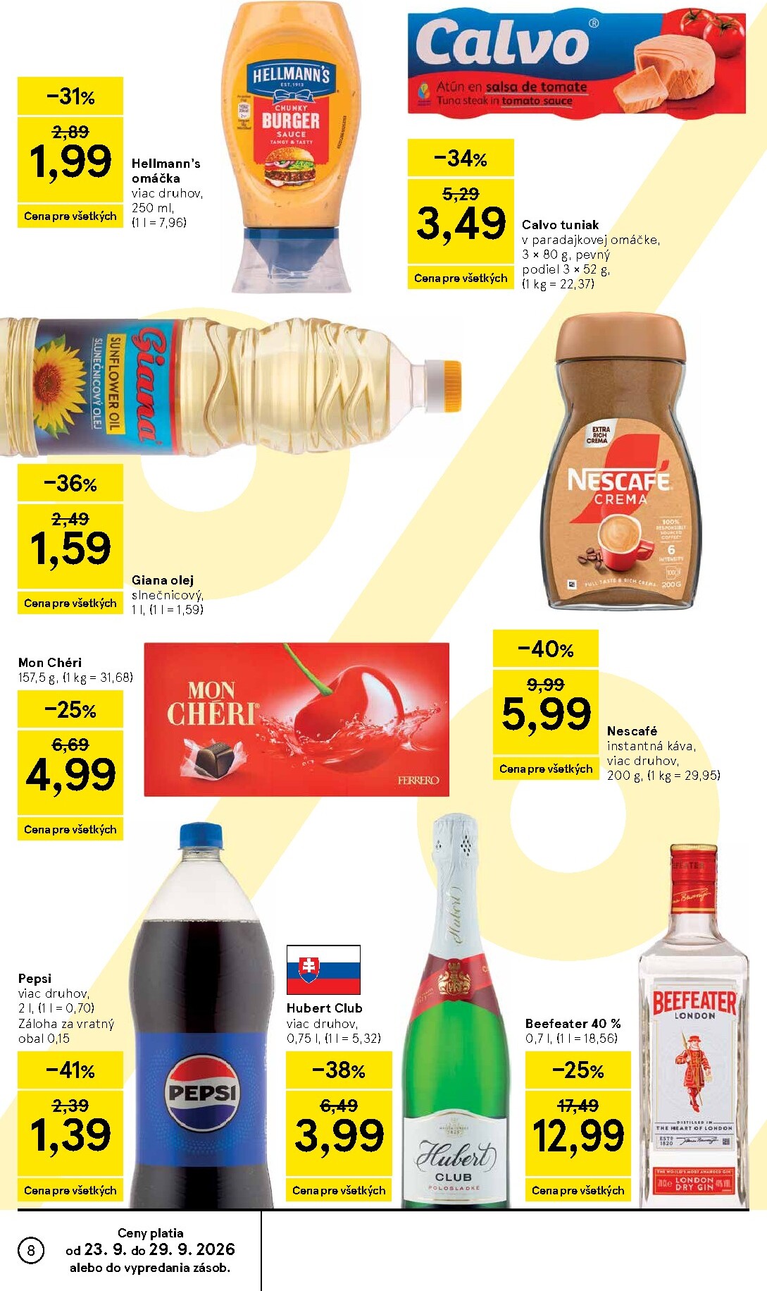 tesco - Nový Tesco supermarket leták od stredy, 23.09.2026 do utorka, 29.09.2026 - page: 8