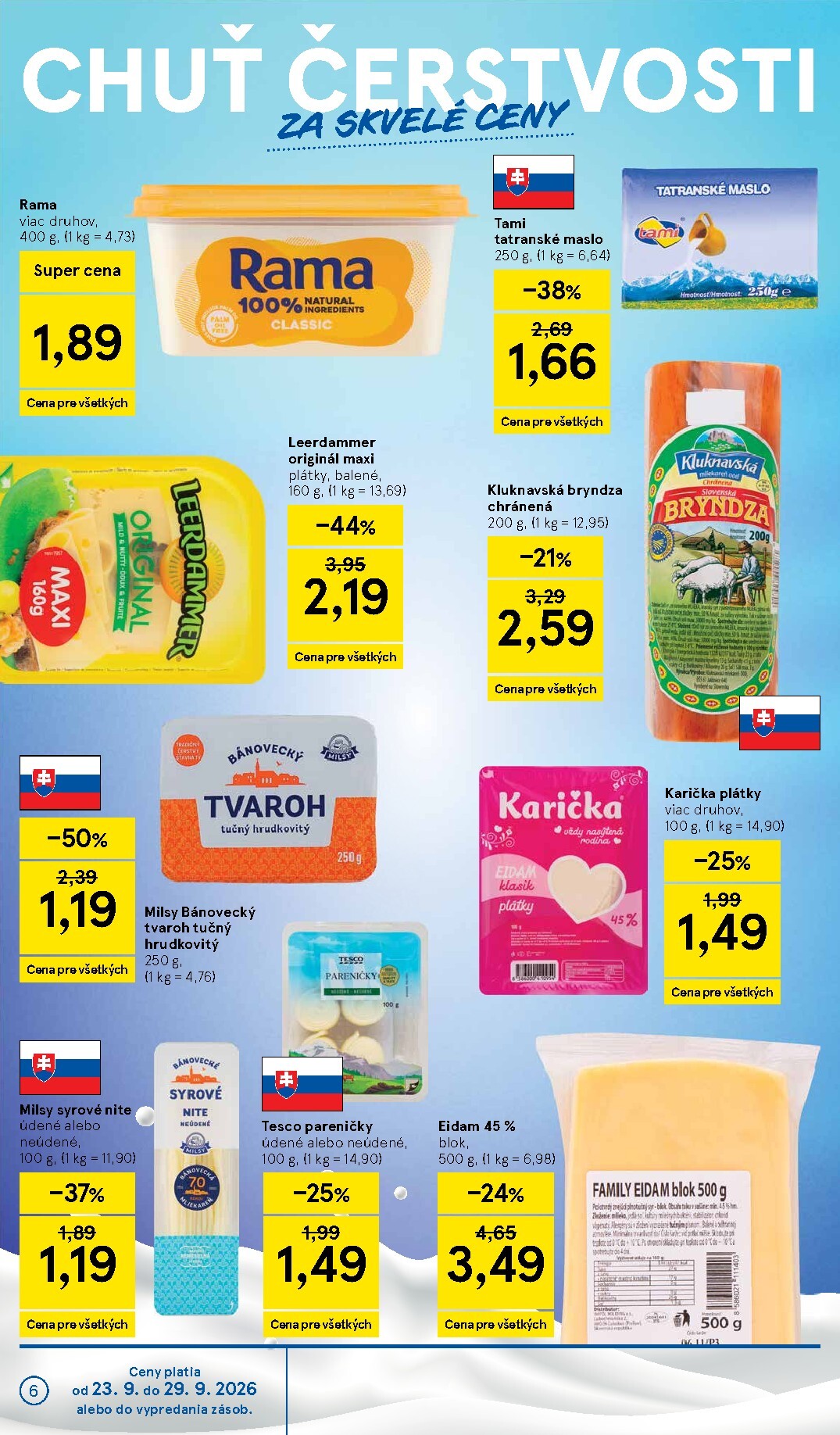 tesco - Nový Tesco supermarket leták od stredy, 23.09.2026 do utorka, 29.09.2026 - page: 6