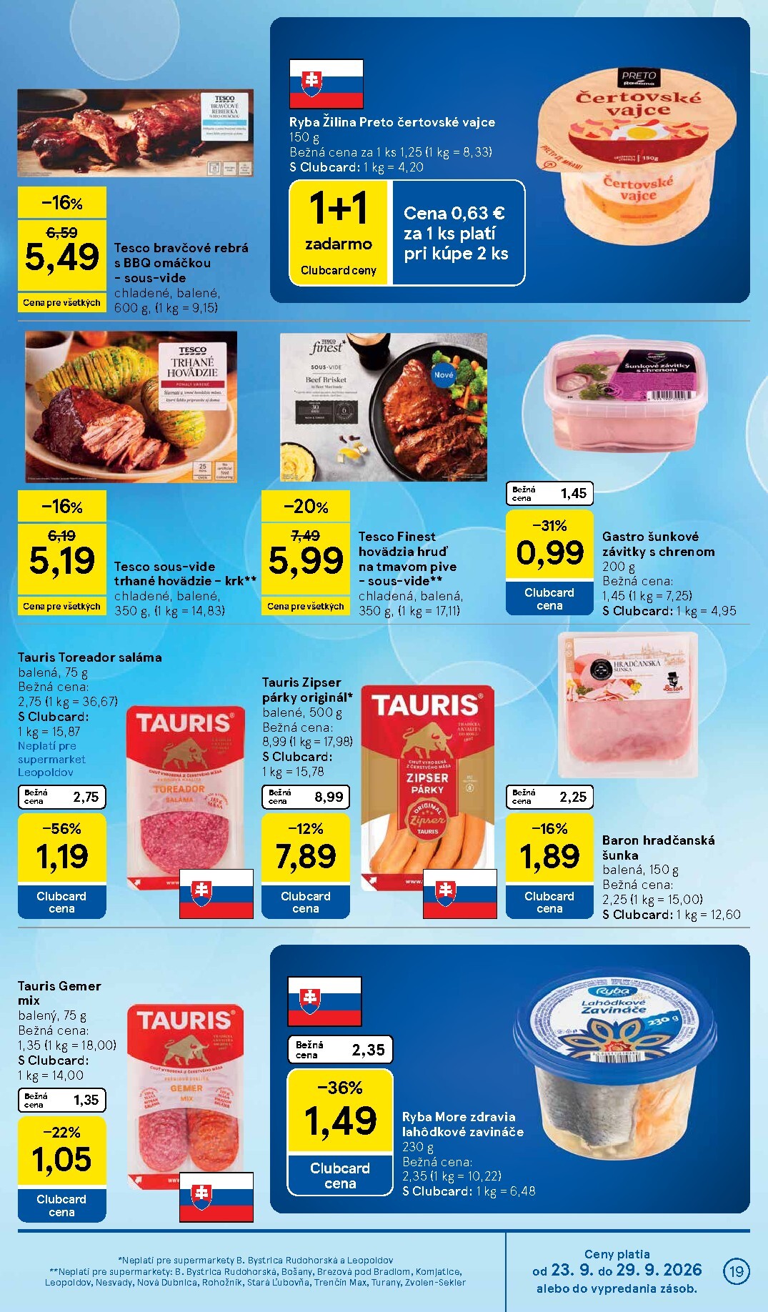 tesco - Nový Tesco supermarket leták od stredy, 23.09.2026 do utorka, 29.09.2026 - page: 19