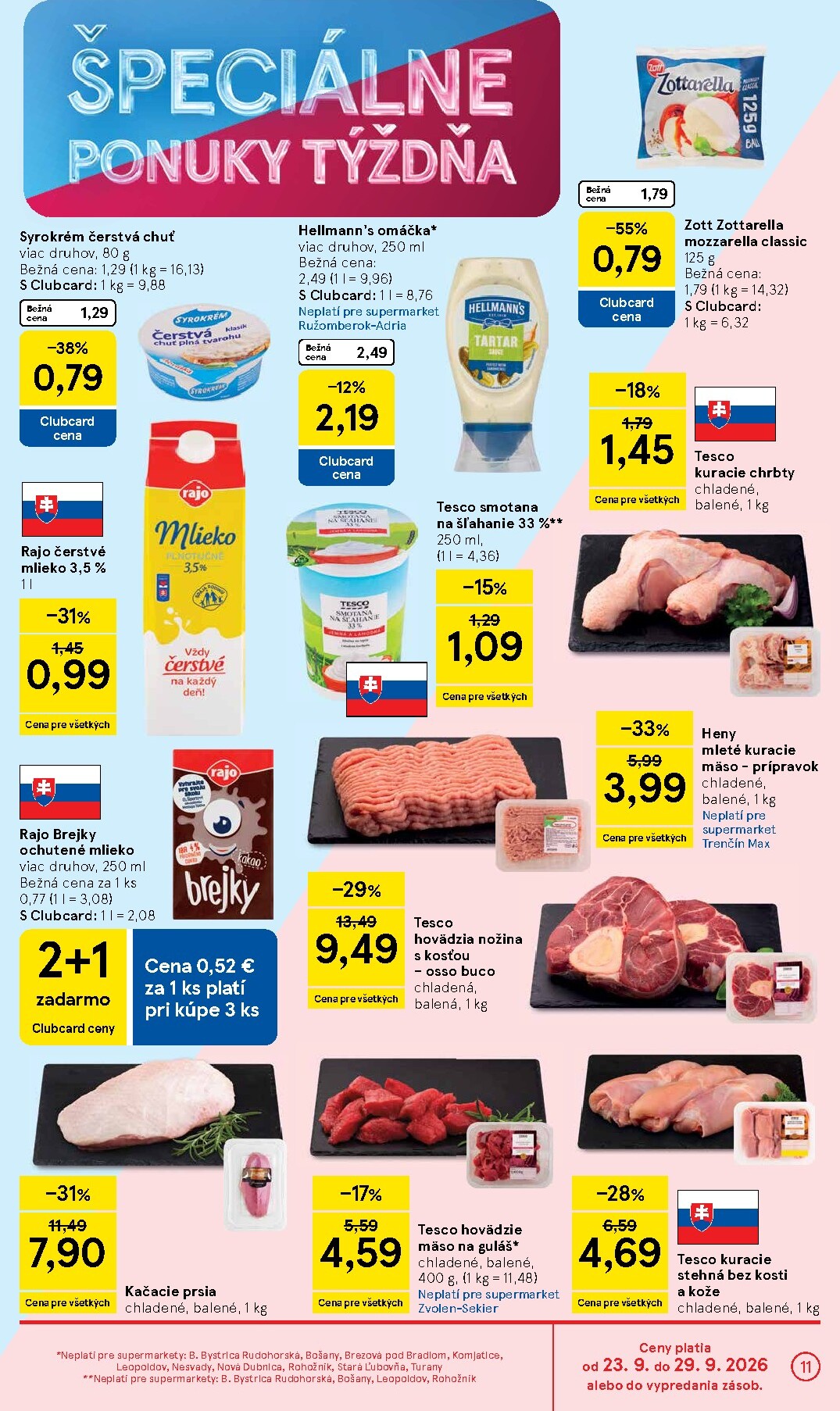 tesco - Nový Tesco supermarket leták od stredy, 23.09.2026 do utorka, 29.09.2026 - page: 11