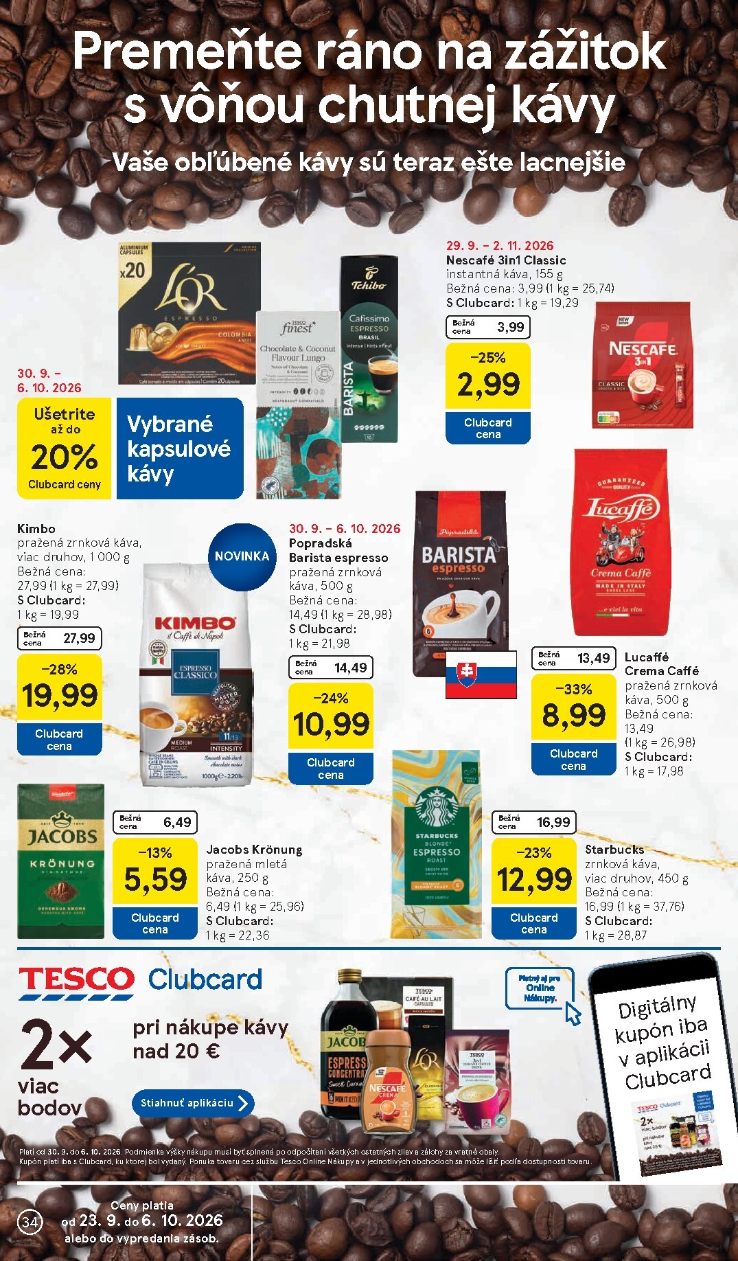 tesco - Nový Tesco leták od stredy, 30.09.2026 do utorka, 06.10.2026 - page: 34