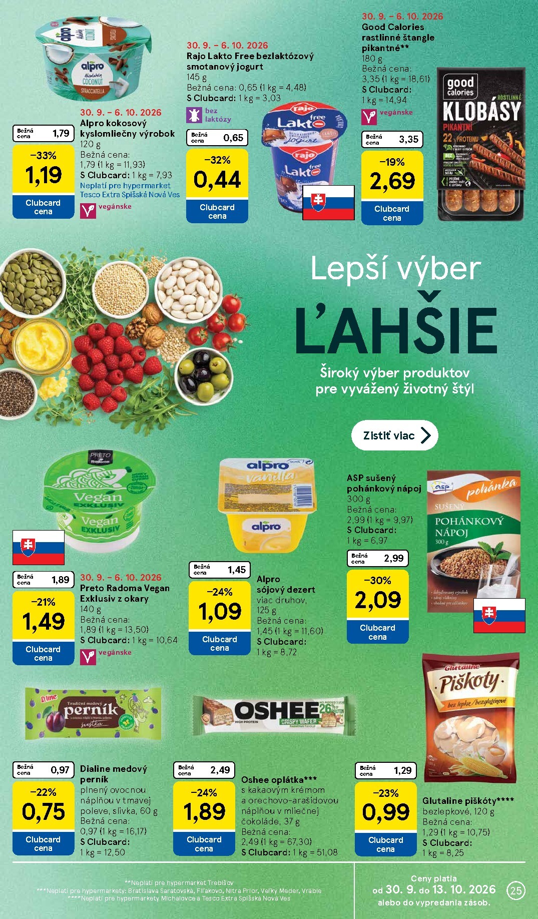 tesco - Nový Tesco leták od stredy, 30.09.2026 do utorka, 06.10.2026 - page: 25