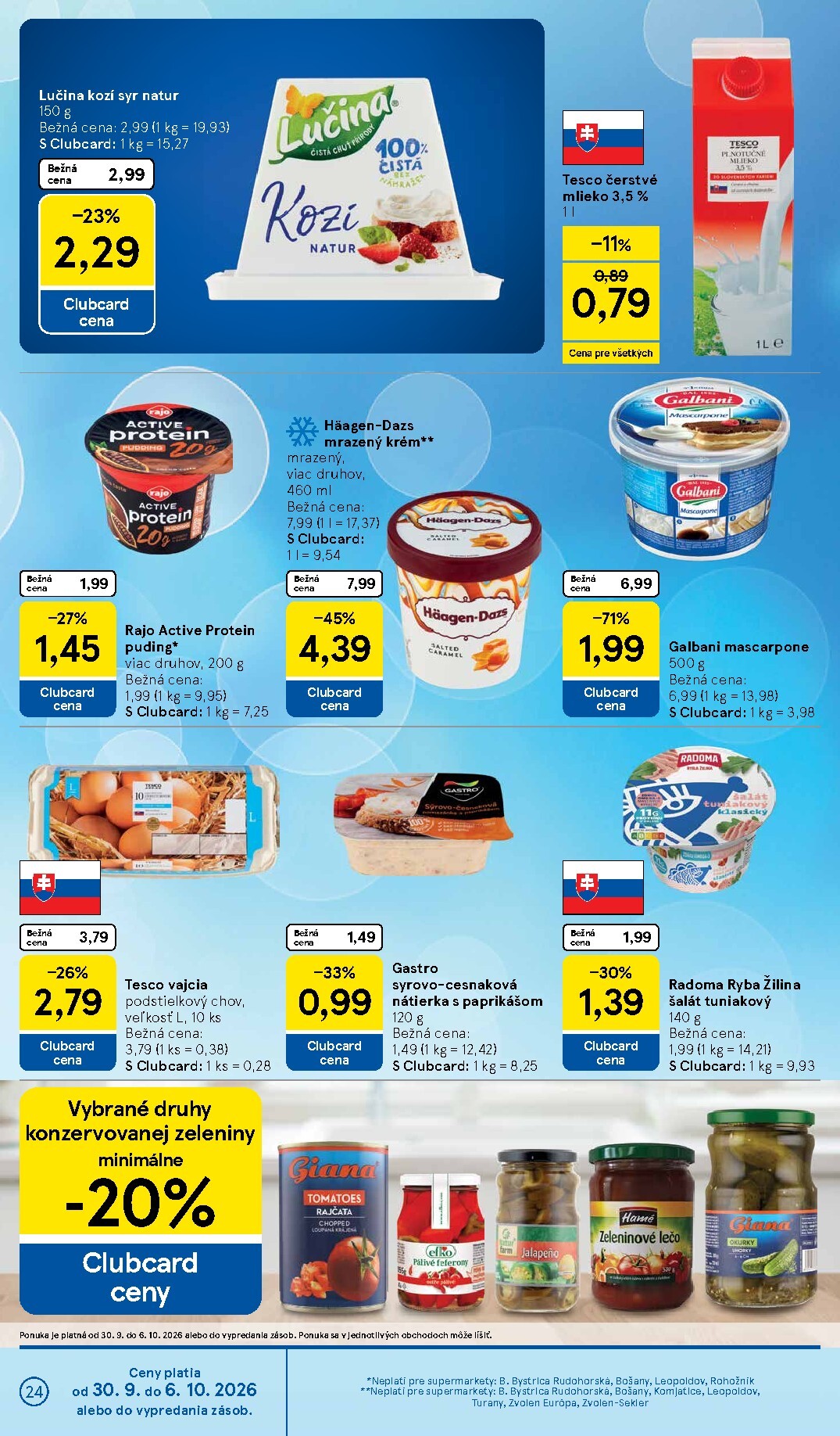 tesco - Nový Tesco supermarket leták od stredy, 30.09.2026 do utorka, 06.10.2026 - page: 24