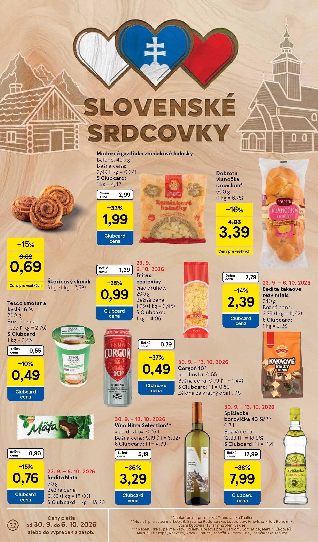 tesco - Nový Tesco supermarket leták od stredy, 30.09.2026 do utorka, 06.10.2026 - page: 22