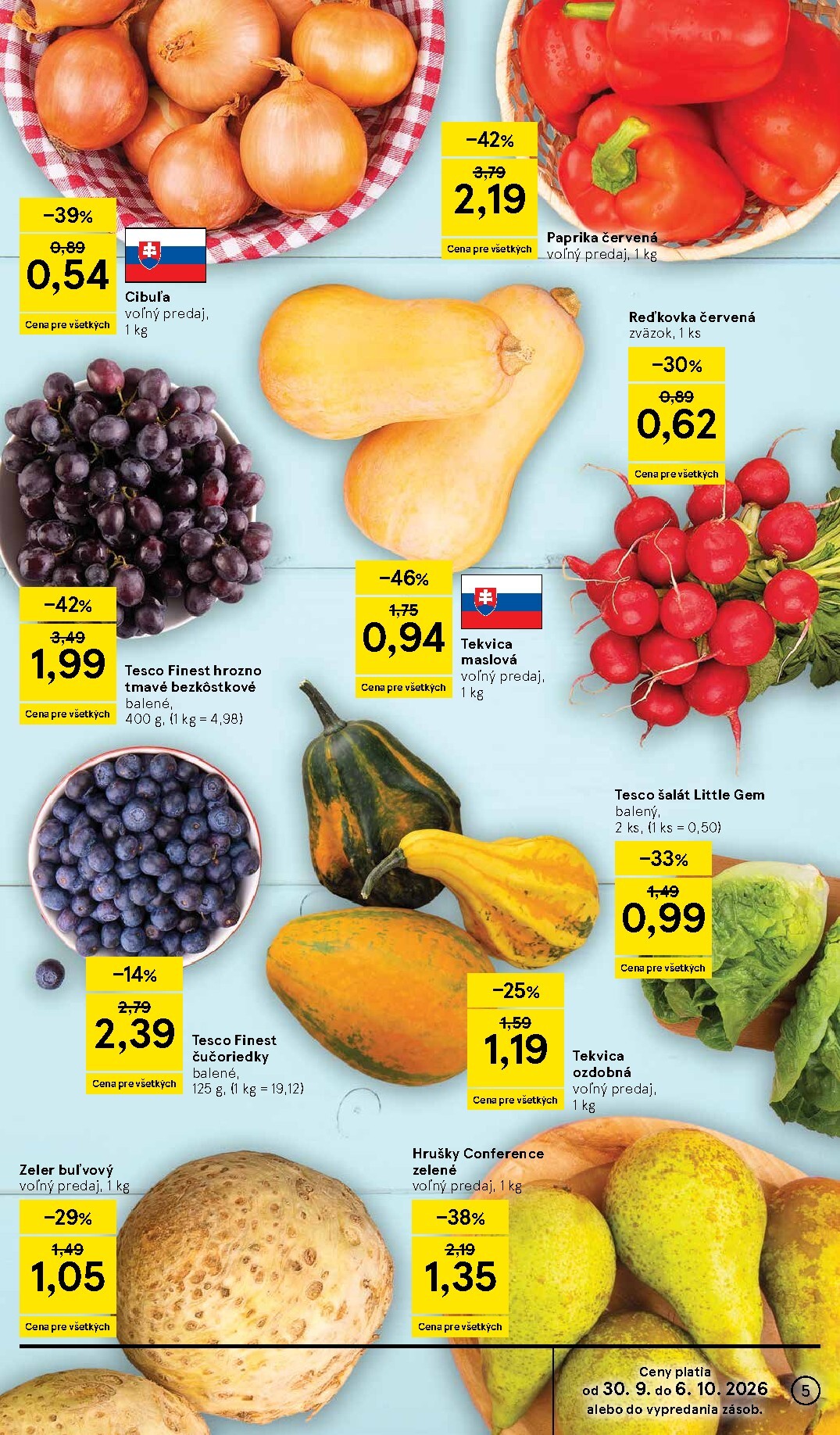 tesco - Nový Tesco supermarket leták od stredy, 30.09.2026 do utorka, 06.10.2026 - page: 5