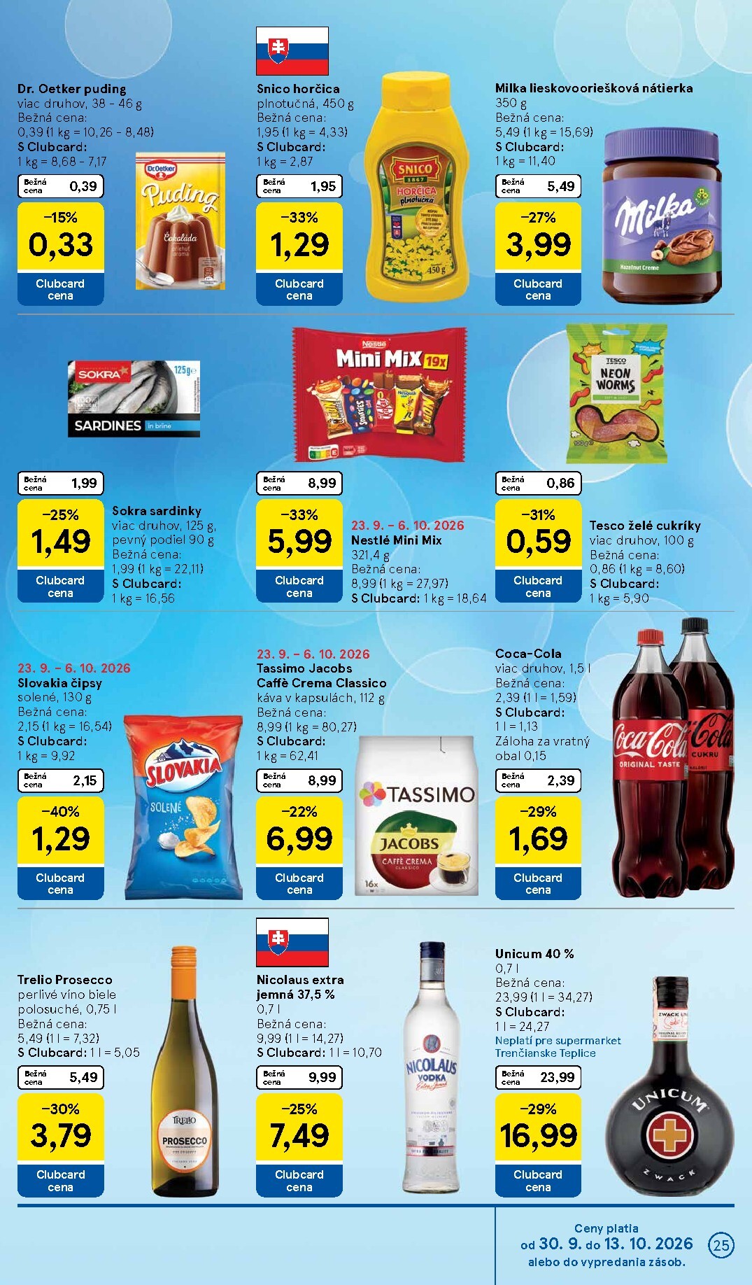 tesco - Nový Tesco supermarket leták od stredy, 30.09.2026 do utorka, 06.10.2026 - page: 25