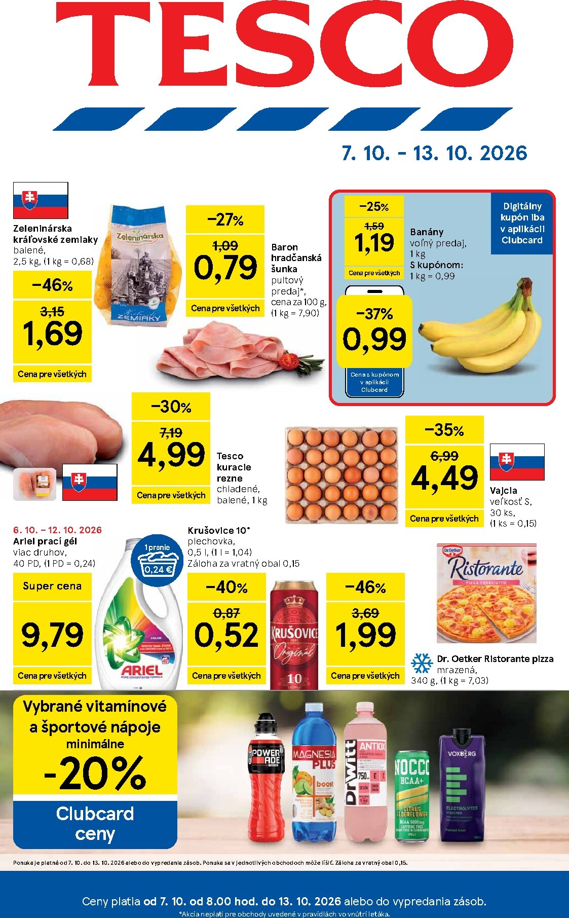 tesco - Nový Tesco leták od stredy, 07.10.2026 do utorka, 13.10.2026