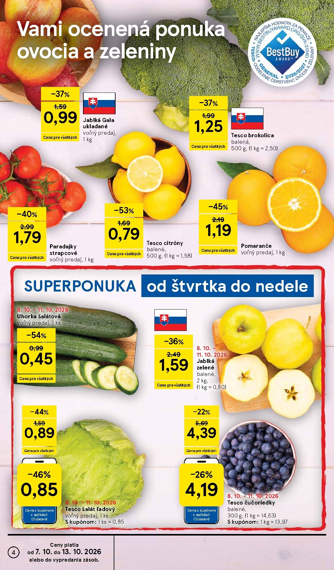 tesco - Nový Tesco leták od stredy, 07.10.2026 do utorka, 13.10.2026 - page: 4