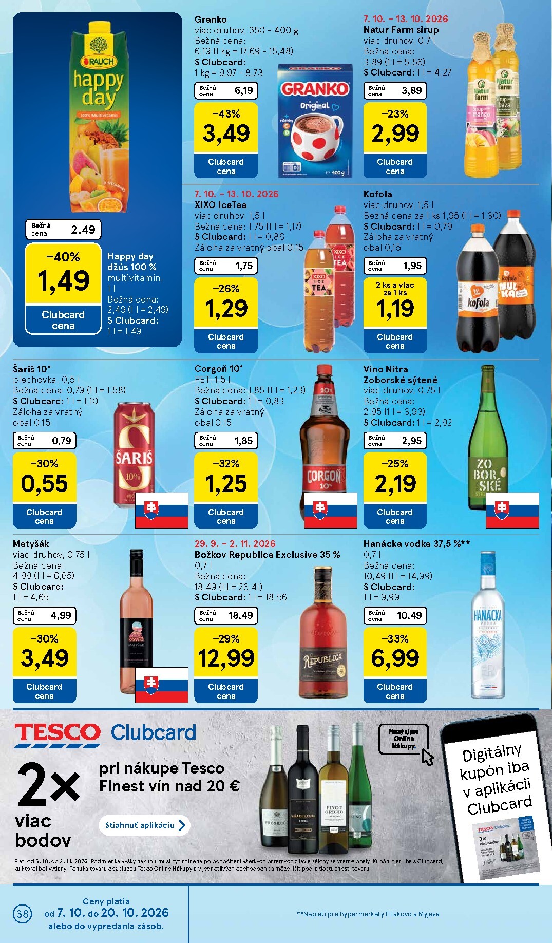 tesco - Nový Tesco leták od stredy, 07.10.2026 do utorka, 13.10.2026 - page: 38
