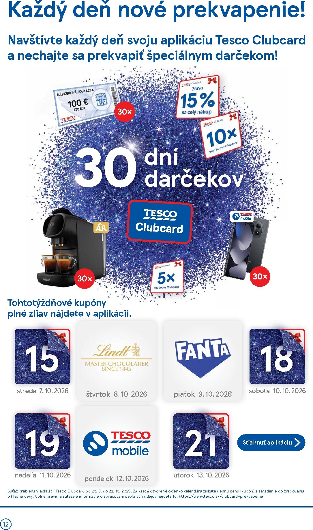 tesco - Nový Tesco supermarket leták od stredy, 07.10.2026 do utorka, 13.10.2026 - page: 12