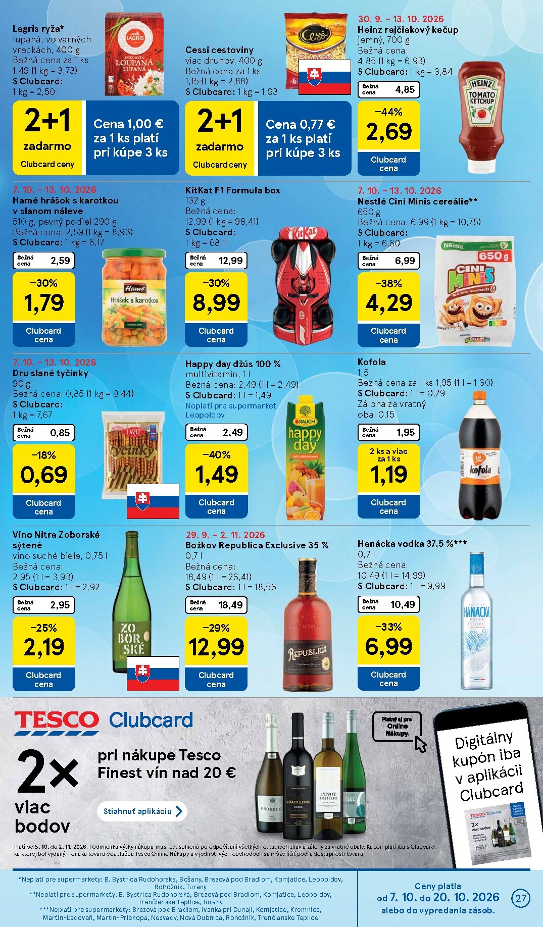 tesco - Nový Tesco supermarket leták od stredy, 07.10.2026 do utorka, 13.10.2026 - page: 27