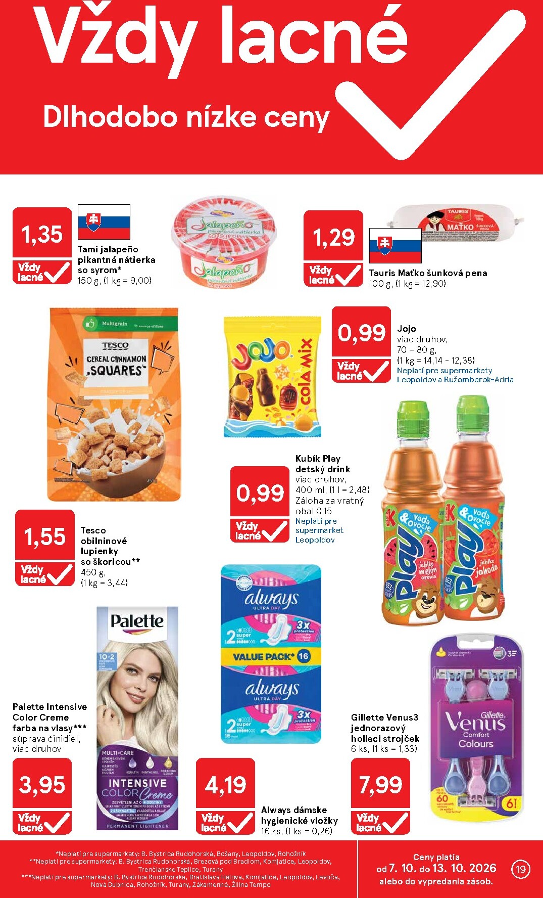 tesco - Nový Tesco supermarket leták od stredy, 07.10.2026 do utorka, 13.10.2026 - page: 19