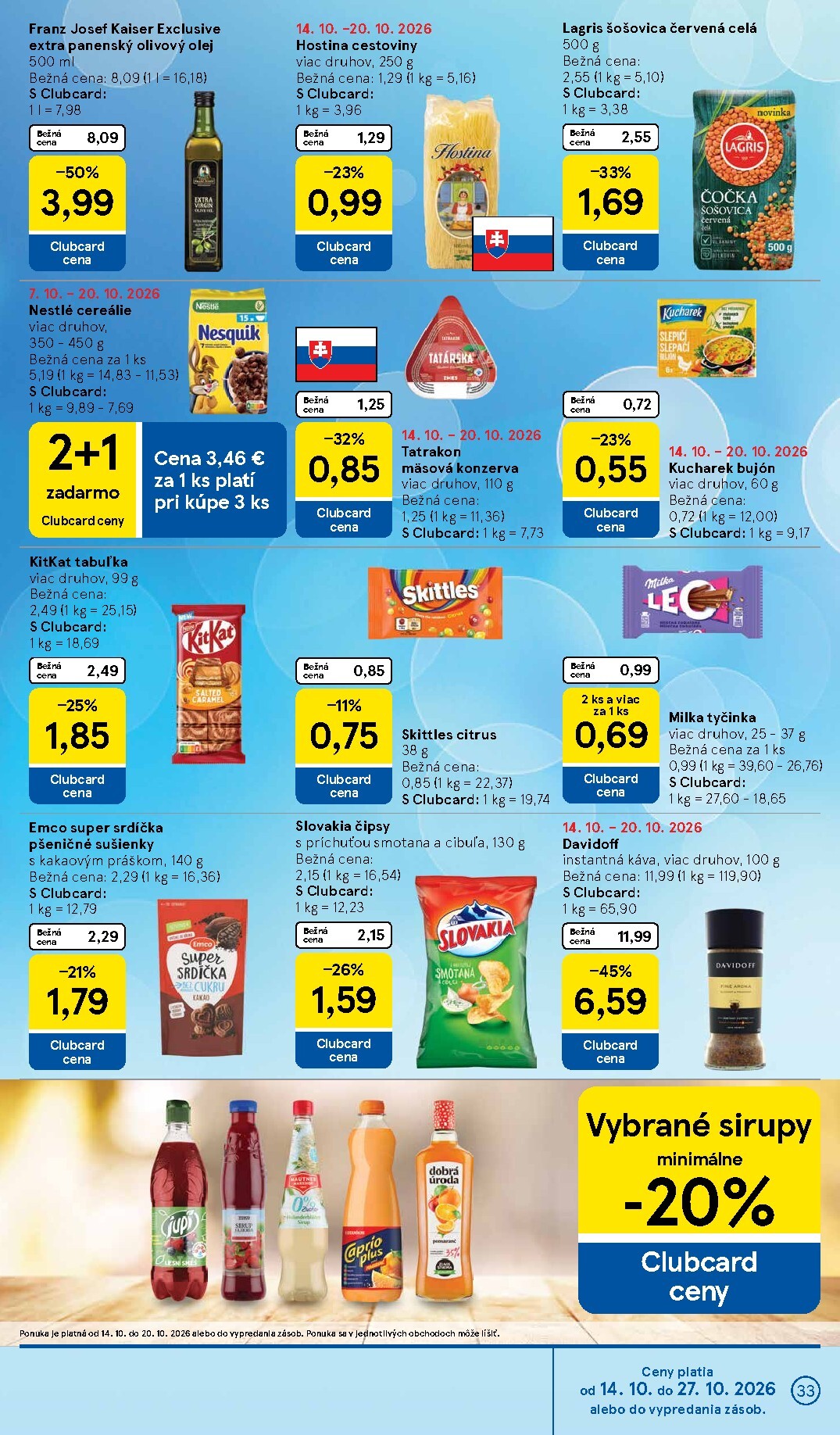 tesco - Nový Tesco leták od stredy, 14.10.2026 do utorka, 20.10.2026 - page: 33
