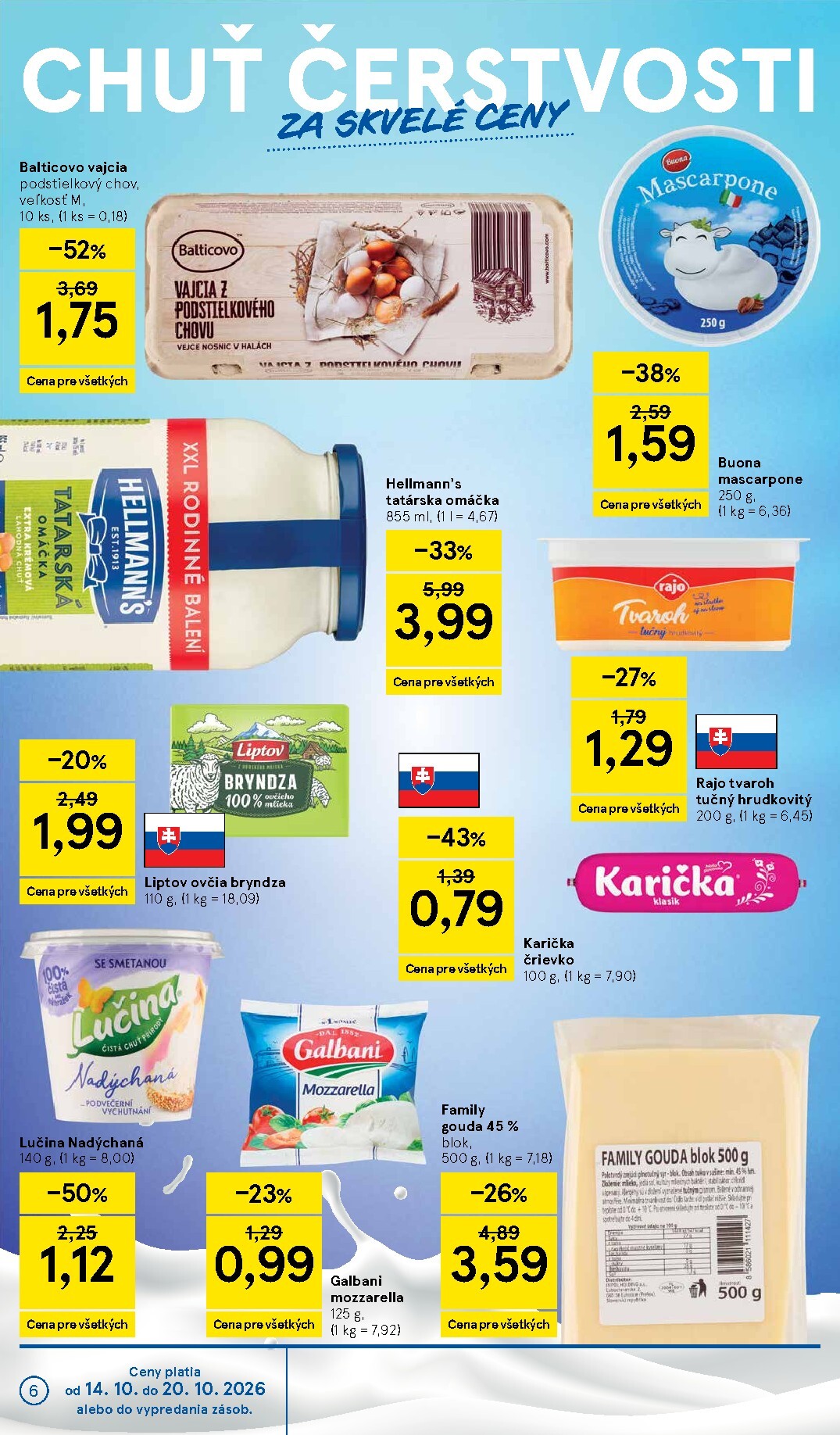 tesco - Nový Tesco leták od stredy, 14.10.2026 do utorka, 20.10.2026 - page: 6