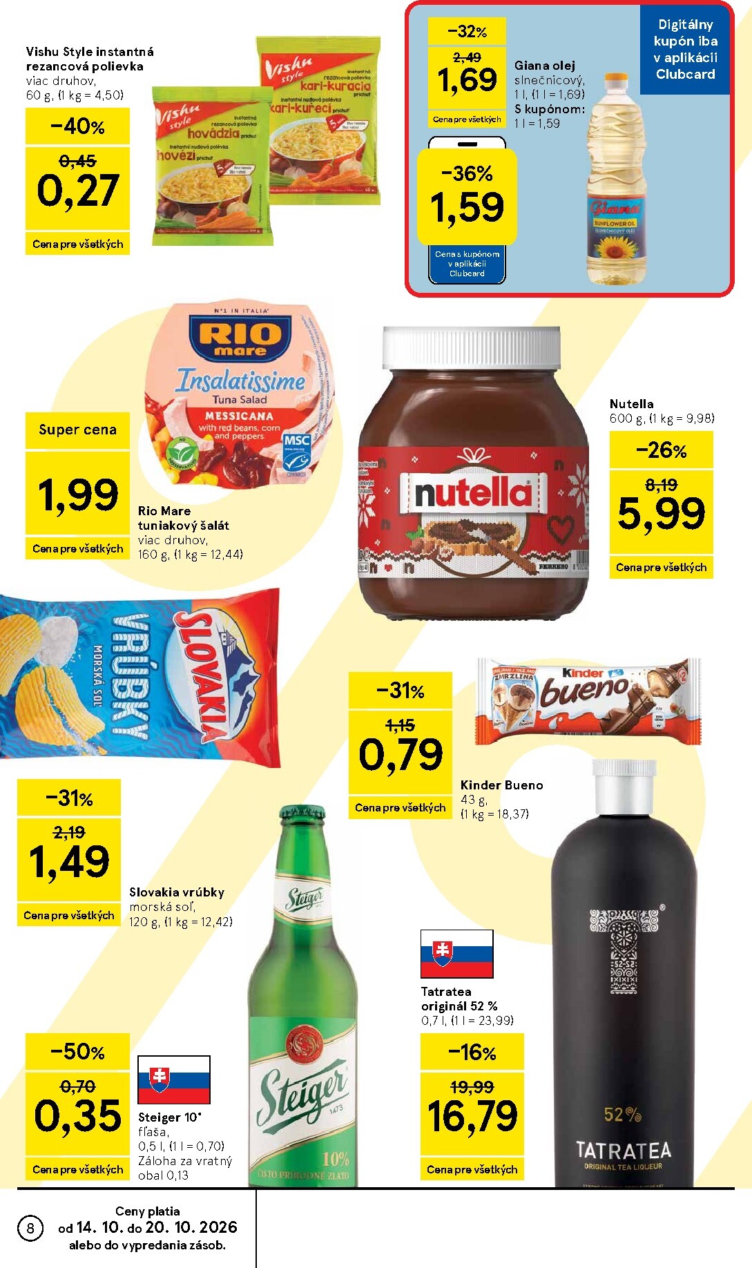 tesco - Nový Tesco supermarket leták od stredy, 14.10.2026 do utorka, 20.10.2026 - page: 8