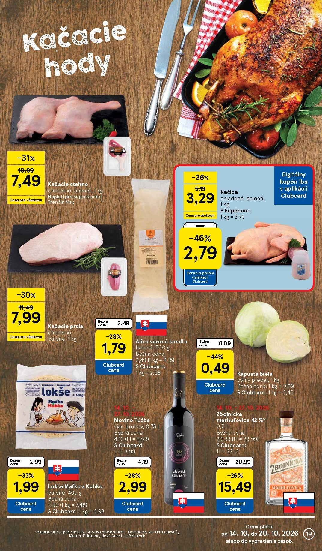 tesco - Nový Tesco supermarket leták od stredy, 14.10.2026 do utorka, 20.10.2026 - page: 19