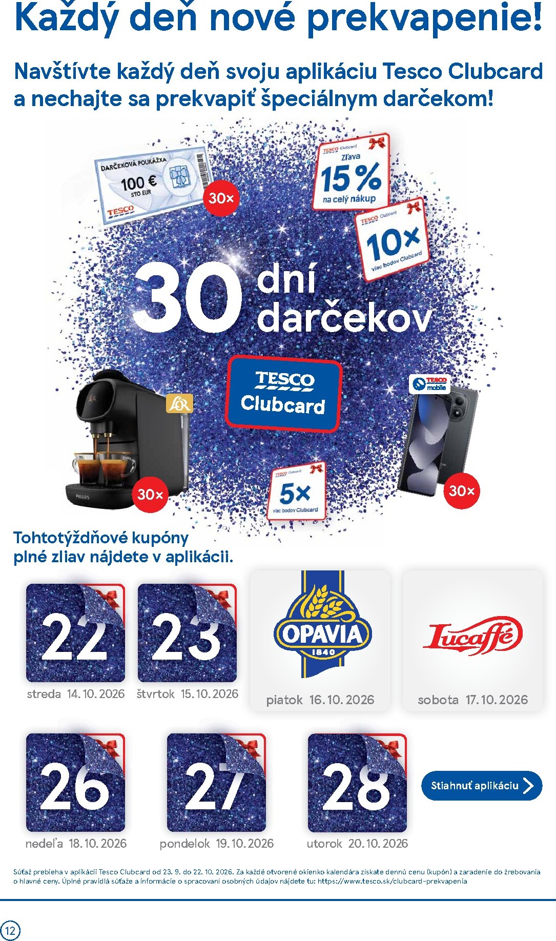 tesco - Nový Tesco supermarket leták od stredy, 14.10.2026 do utorka, 20.10.2026 - page: 12