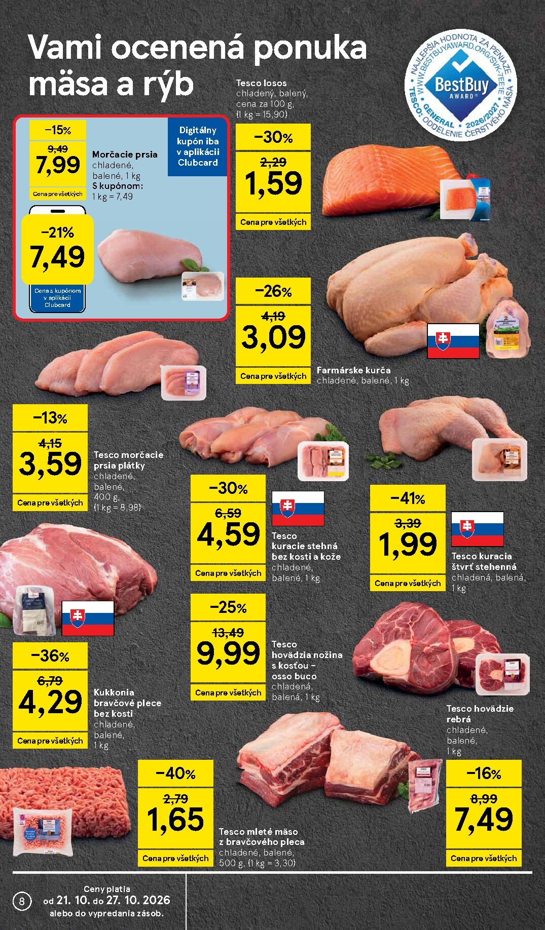 tesco - Nový Tesco supermarket leták od stredy, 21.10.2026 do utorka, 27.10.2026 - page: 8