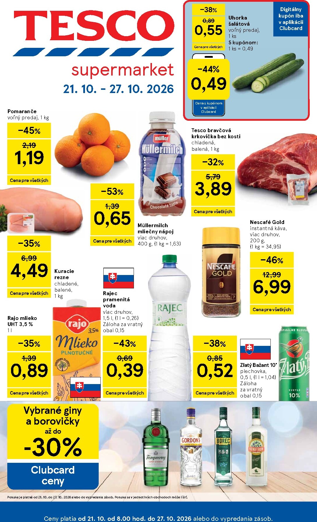 tesco - Nový Tesco supermarket leták od stredy, 21.10.2026 do utorka, 27.10.2026
