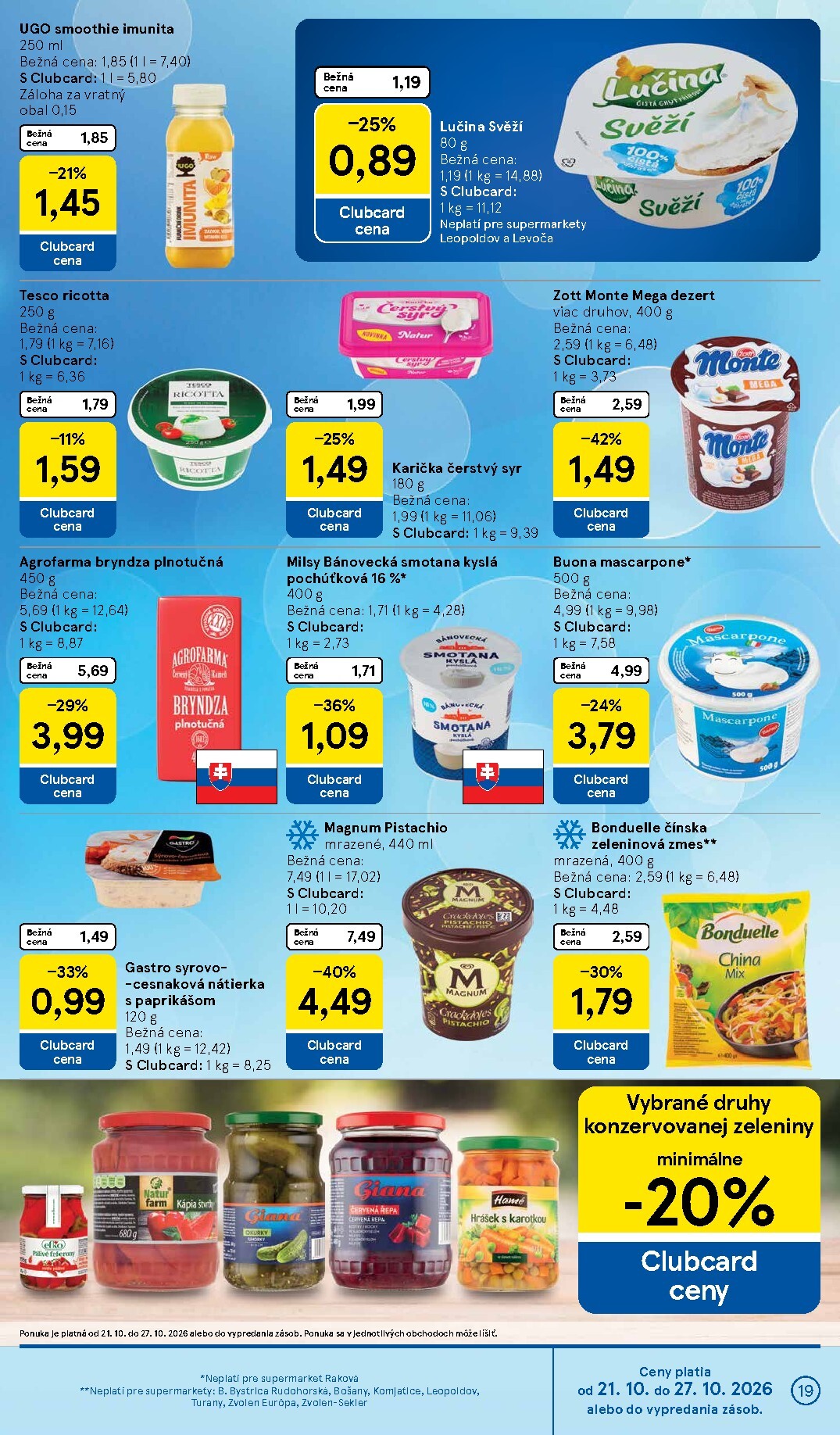 tesco - Nový Tesco supermarket leták od stredy, 21.10.2026 do utorka, 27.10.2026 - page: 19