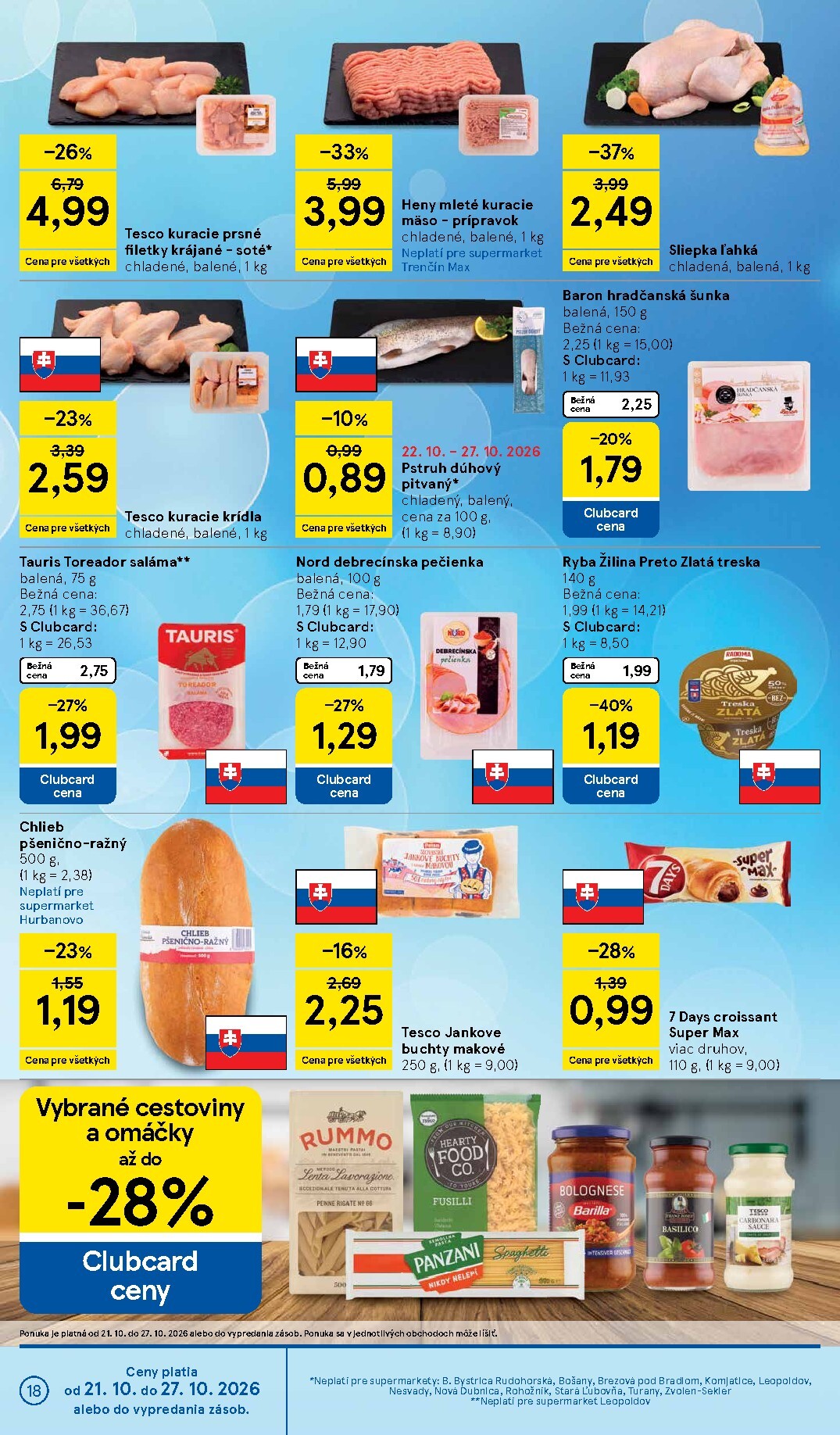 tesco - Nový Tesco supermarket leták od stredy, 21.10.2026 do utorka, 27.10.2026 - page: 18